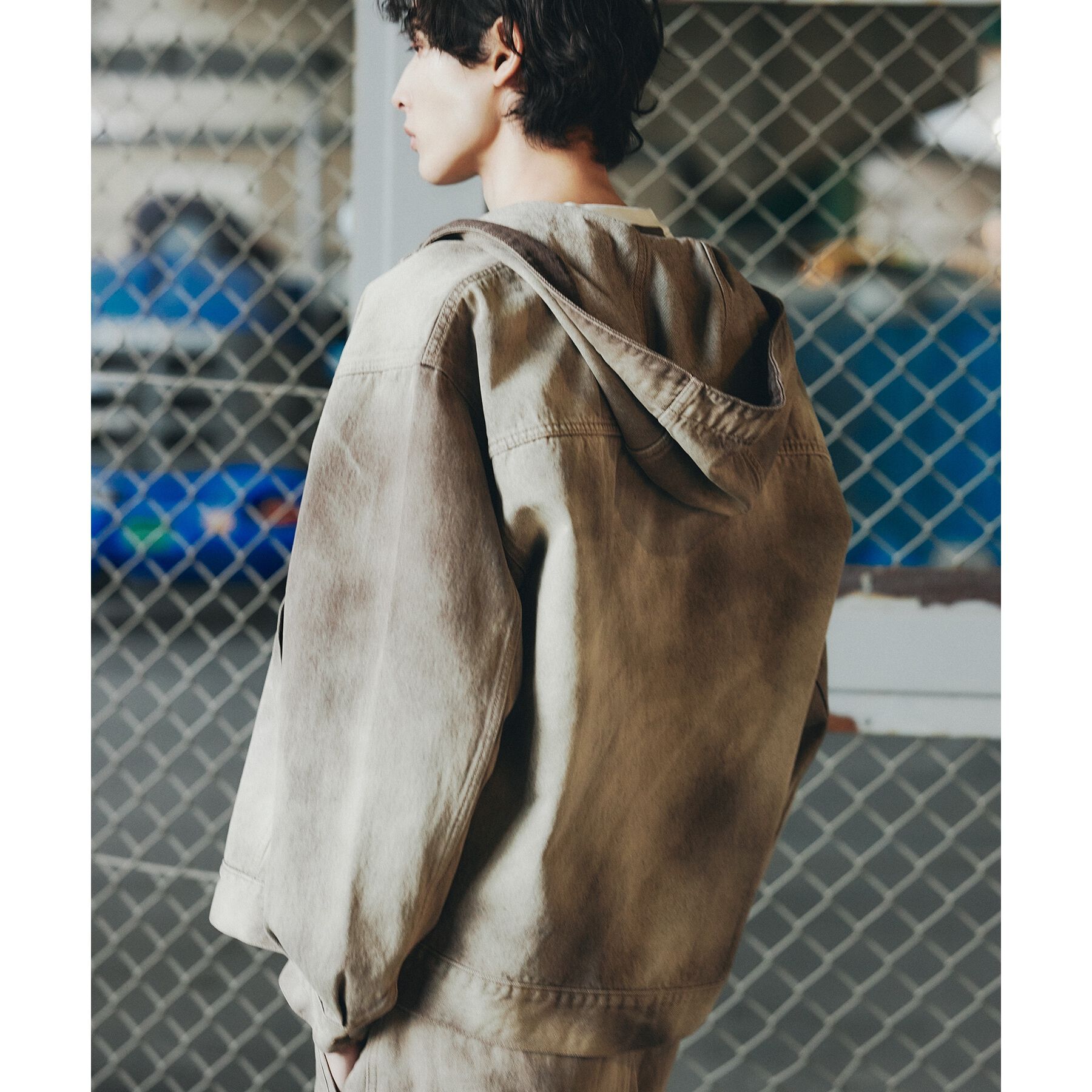 tk.TAKEO KIKUCHI「【セットアップ対応】フーデットデニムブルゾン」|ブルゾン・スタジャン|