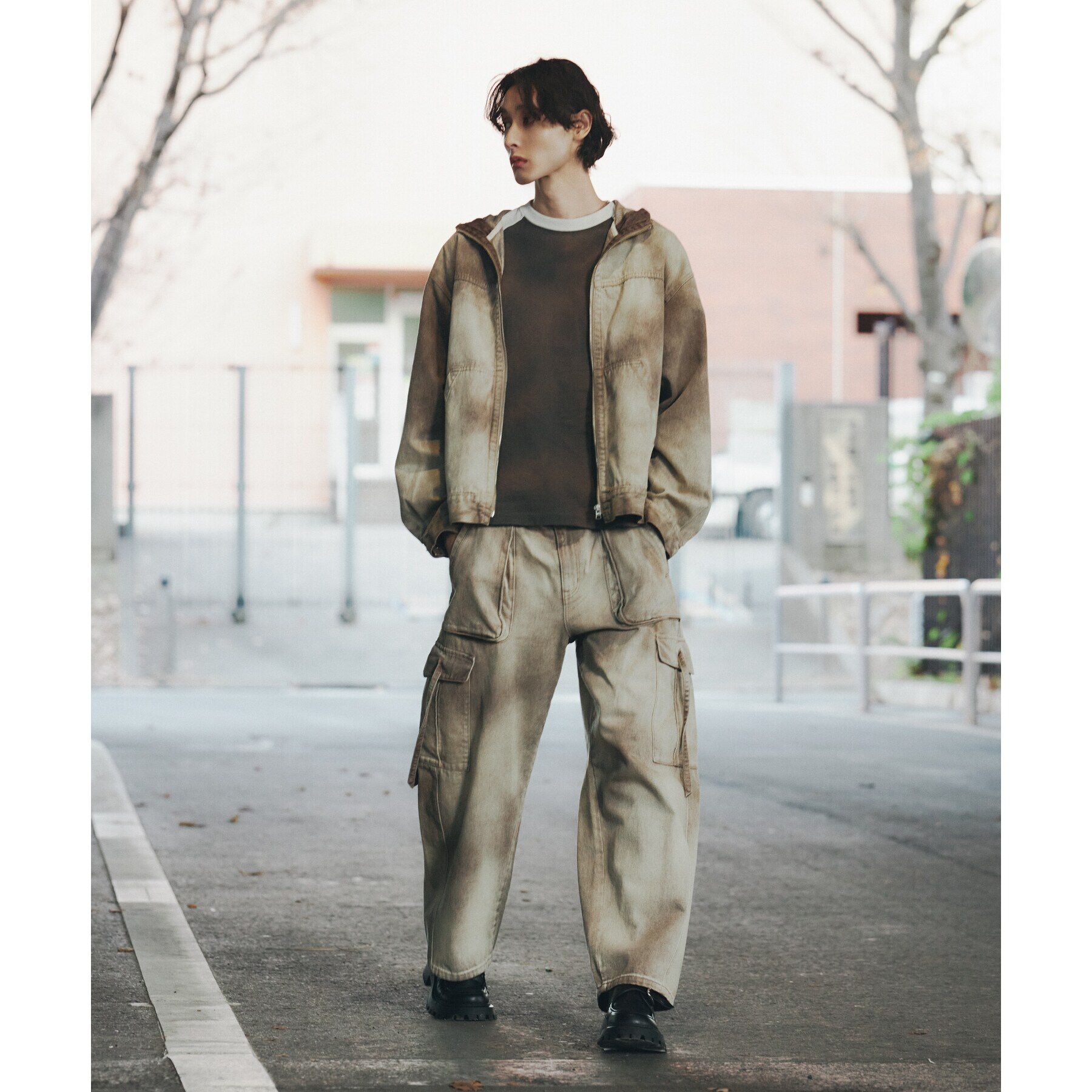 tk.TAKEO KIKUCHI「【セットアップ対応】フーデットデニムブルゾン」|ブルゾン・スタジャン|