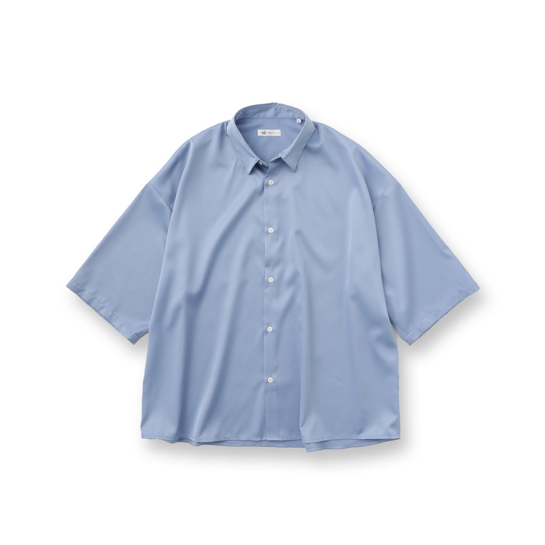 tk.TAKEO KIKUCHI「【WEB限定】無地/花柄アソートドレープ半袖シャツ」|シャツ・ブラウス|