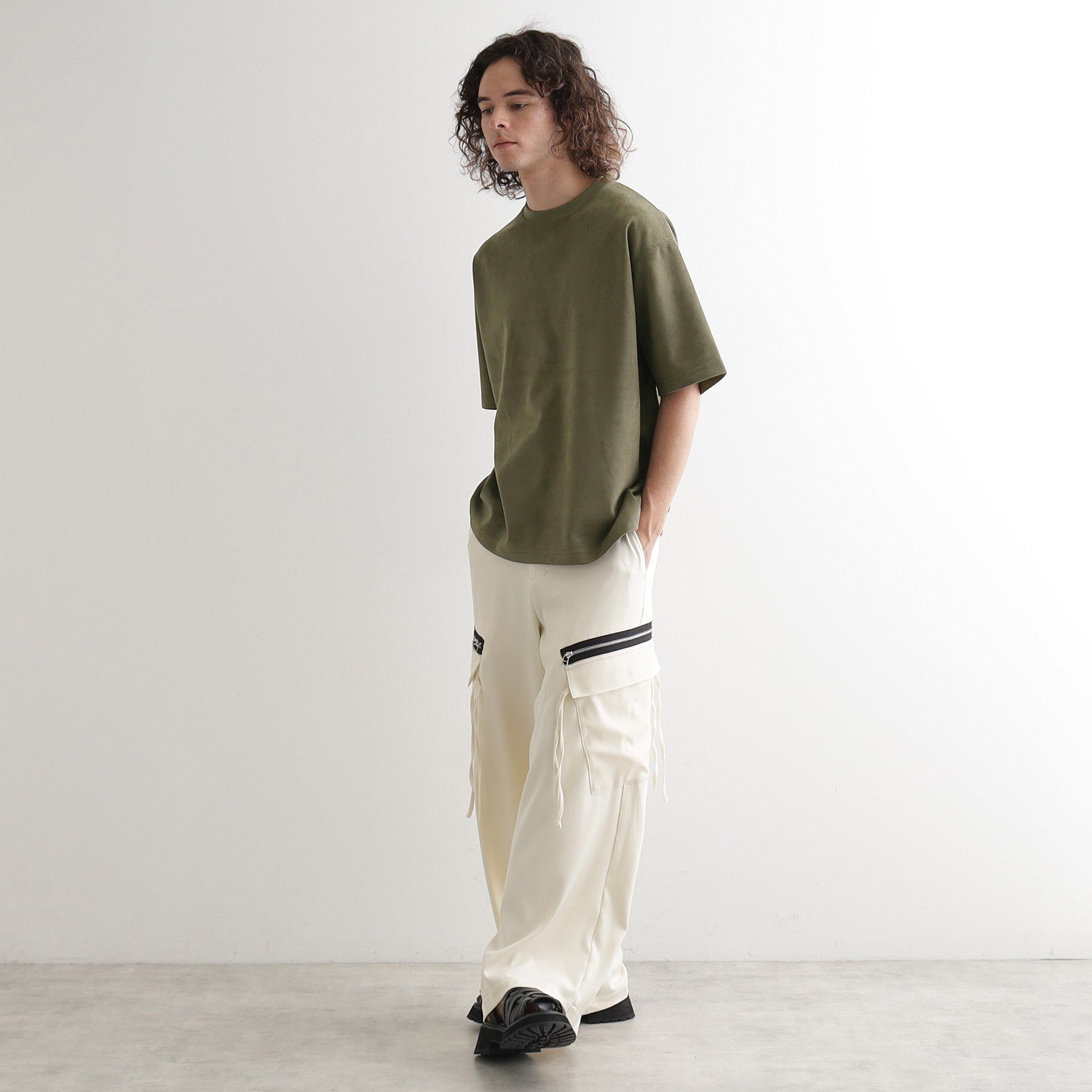 tk.TAKEO KIKUCHI「サマースウェード アブストカットソー」|Tシャツ・カットソー|