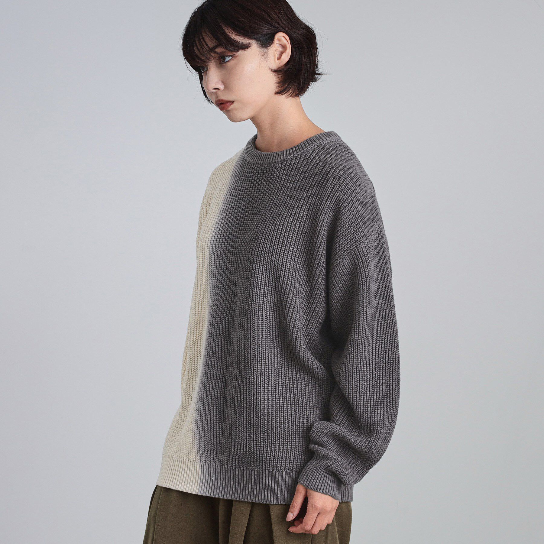 tk.TAKEO KIKUCHI「グラデダイニットプルオーバー」|ニット・セーター|