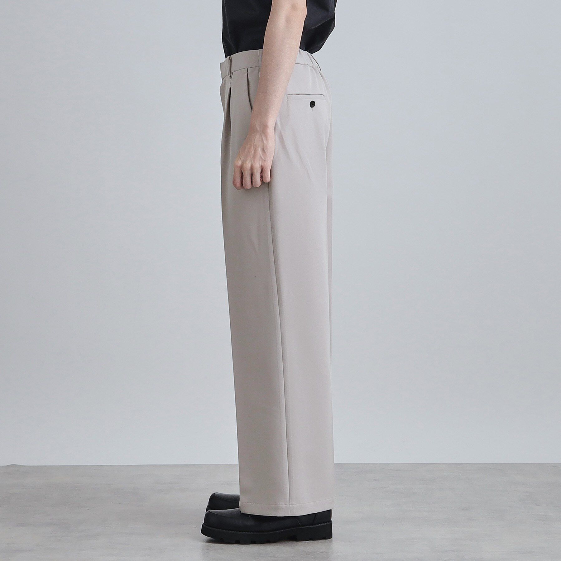 tk.TAKEO KIKUCHI「【セットアップ対応】360度ストレッチ ワイドストレートパンツ」|その他|