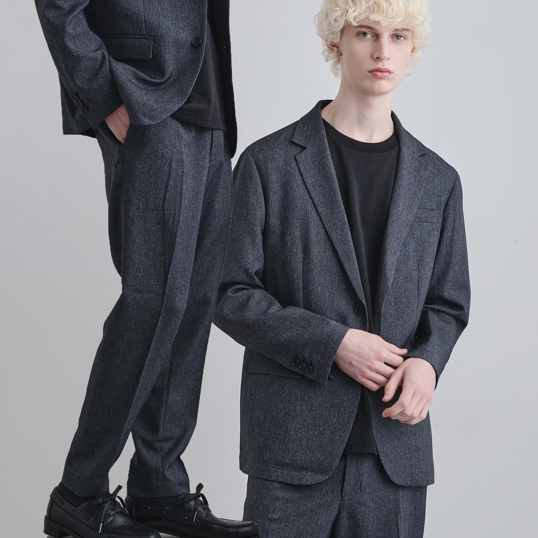 tk.TAKEO KIKUCHI「【セットアップ2点セット】PINHEADシングルセットアップ/ONOFF兼用/ストレッチ/洗える/イ」|スーツ|