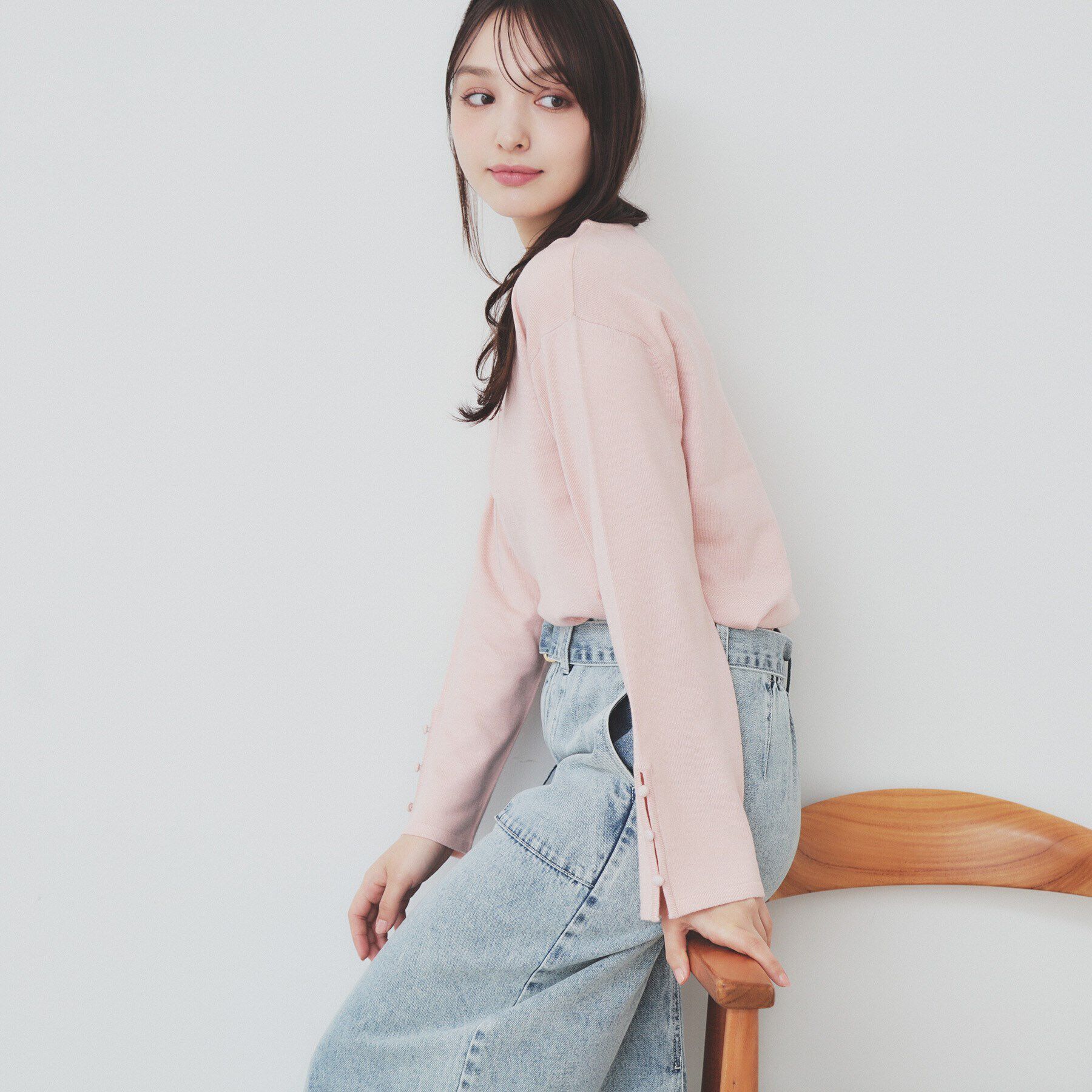 index「袖スリットスリーブニット【洗濯機洗い可】」|ニット・セーター|