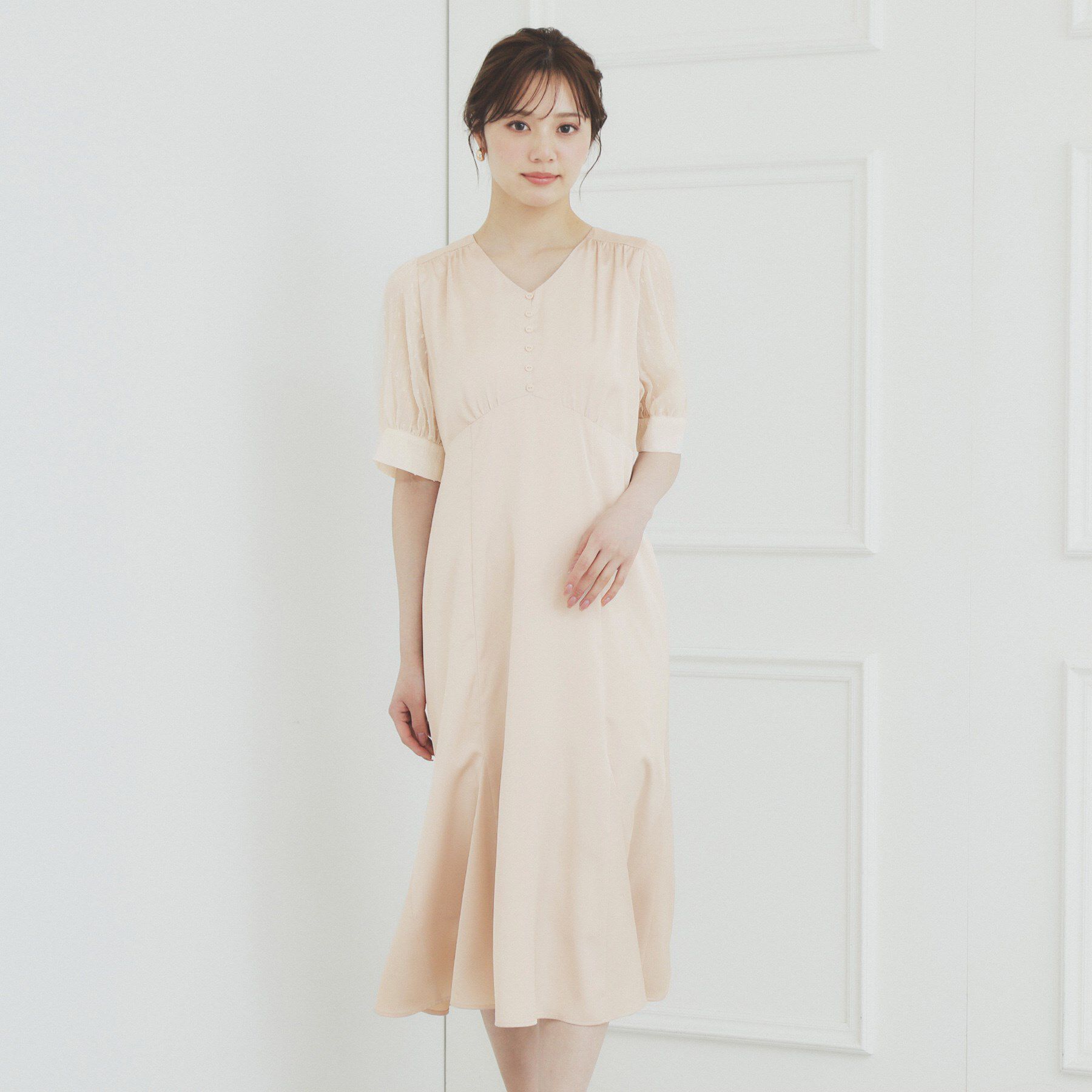 index「マーメイドサテンワンピース【洗濯機洗い可/イージーアイロン】」|ワンピース|