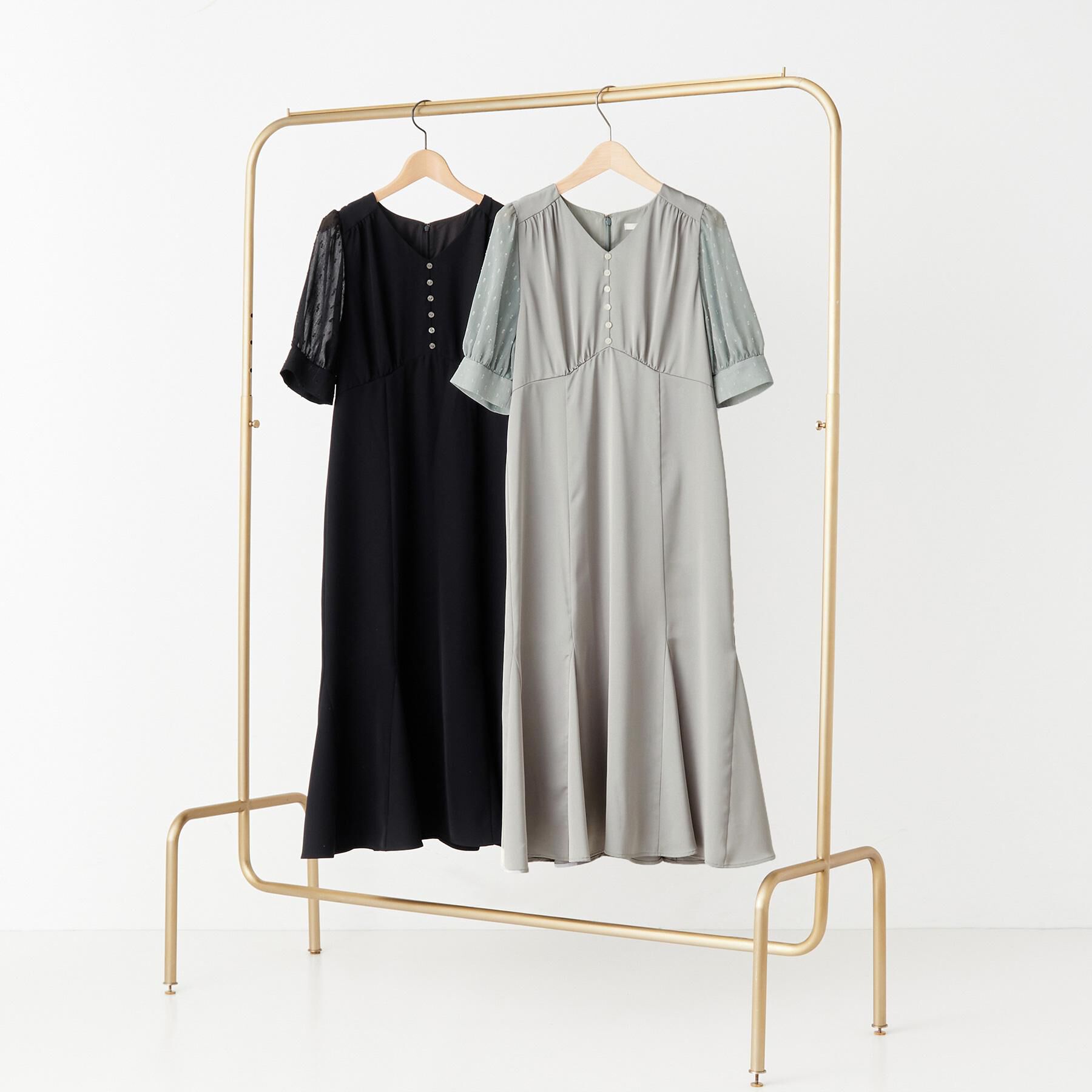 index「マーメイドサテンワンピース【洗濯機洗い可/イージーアイロン】」|ワンピース|