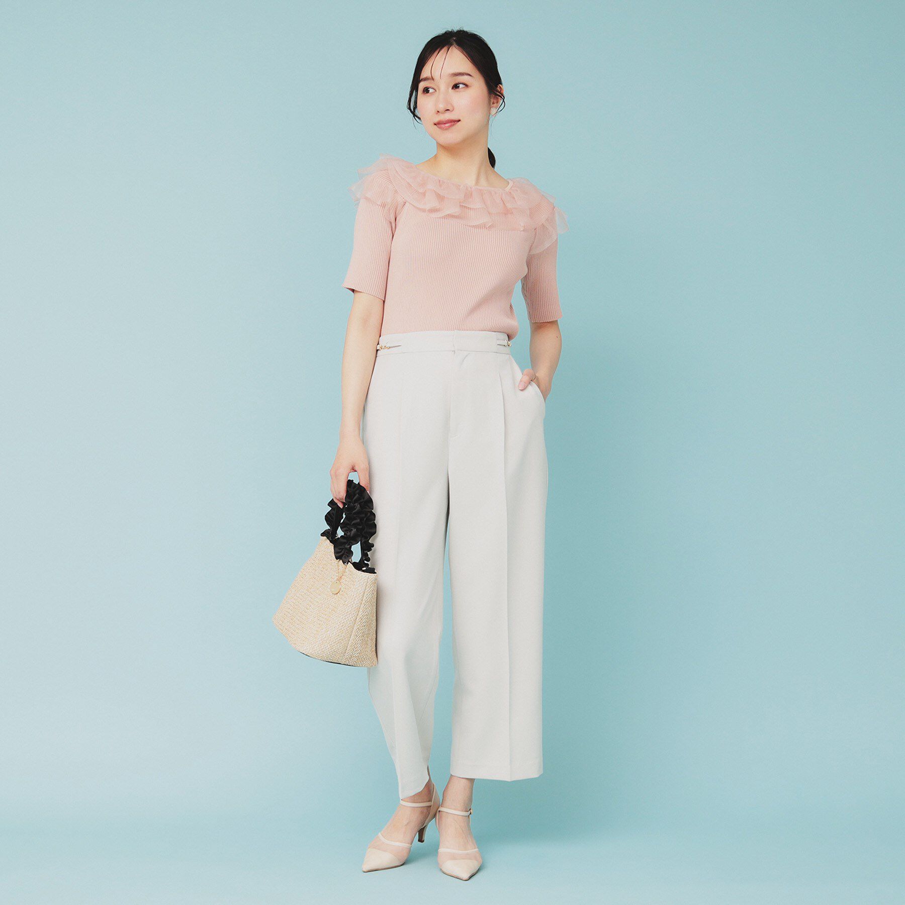 index「シアーラメフリルニット【洗濯機洗い可】」|ニット・セーター|