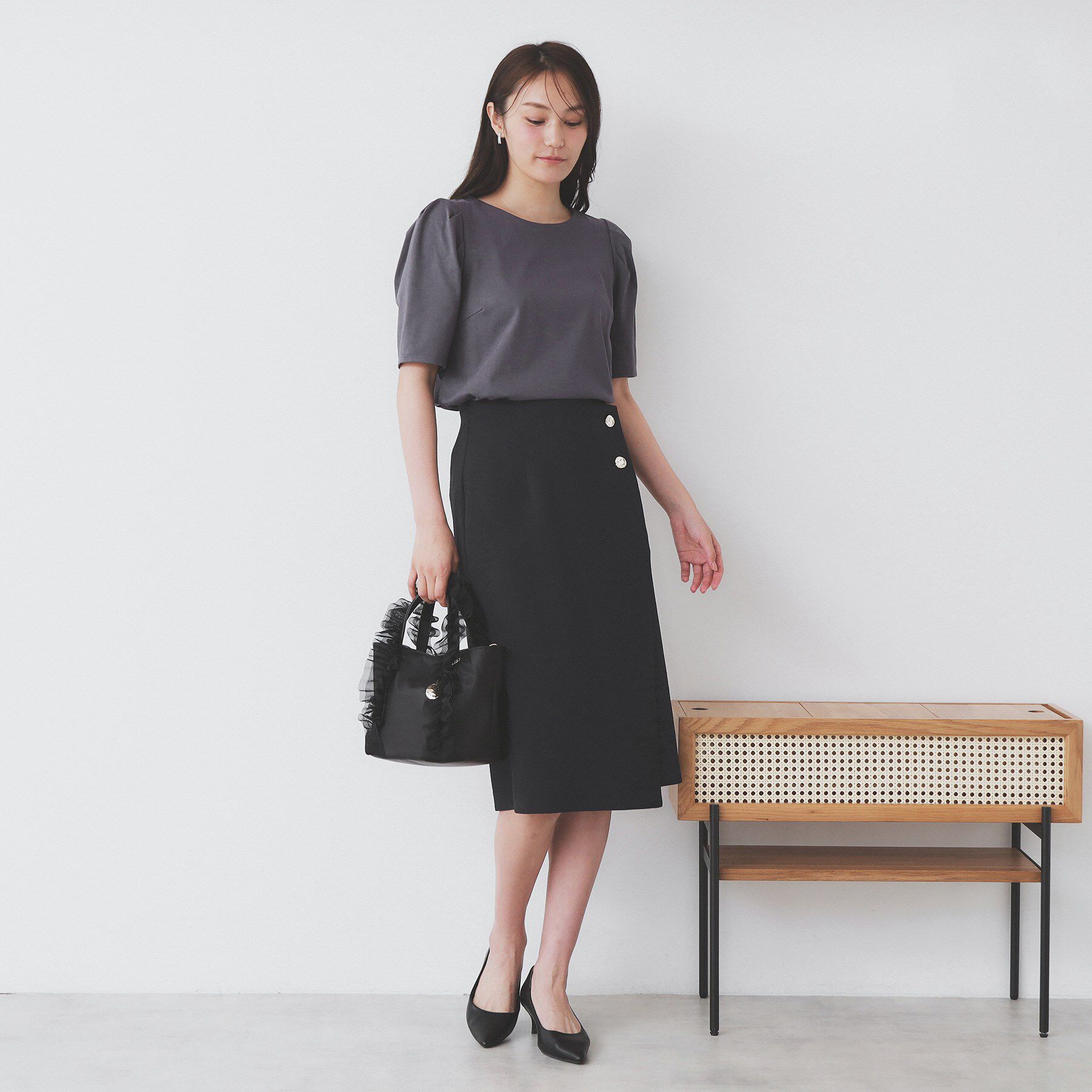 index「《7色展開/XS-LLサイズ》多機能タックスリーブトップス【汗ジミ防止/吸水速乾/接触冷感/UVケア」|Tシャツ・カットソー|