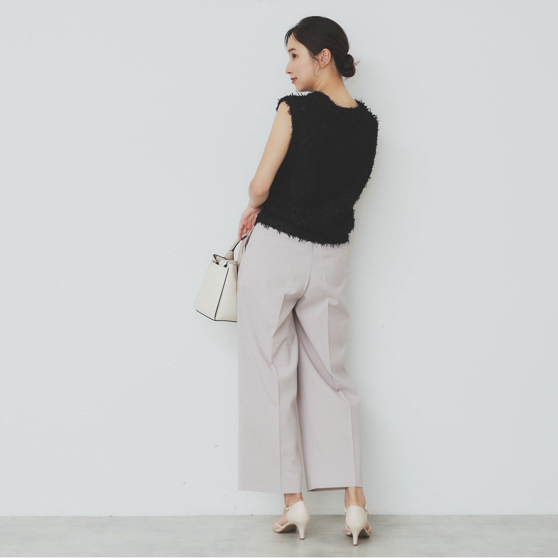 index「《Can Cam掲載》フリンジシャギーコンパクトベスト【洗濯機洗い可】」|ベスト・ジレ|