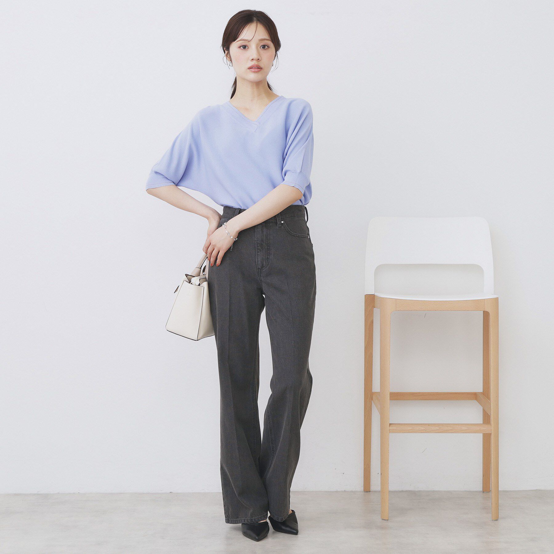 index「《5色展開》前後2WAY ドルマンスリーブニット【UVケア/抗ピル/洗濯機洗い可】」|ニット・セーター|