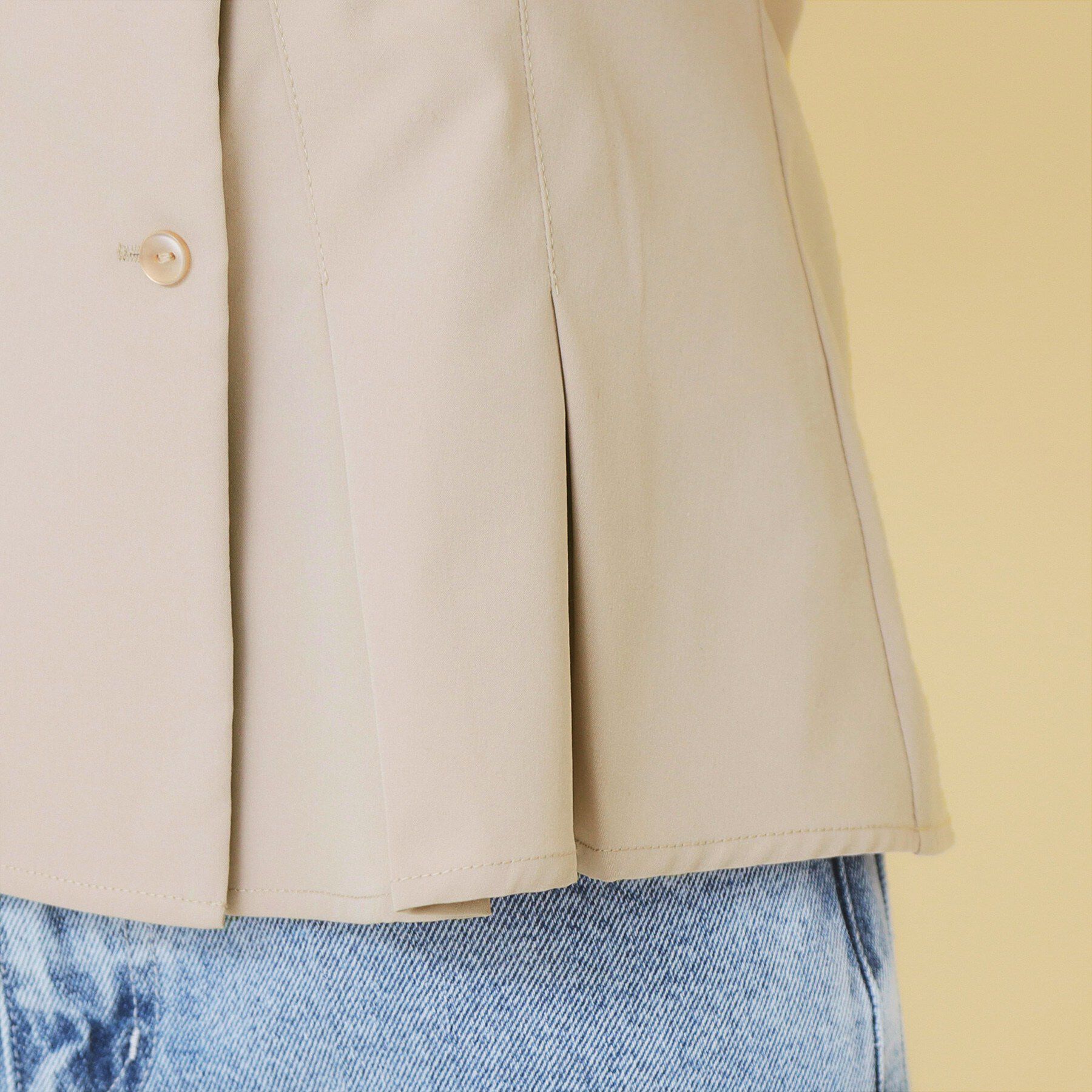 index「カシュクールタックシャツ【洗濯機OK/ストレッチ】」|シャツ・ブラウス|