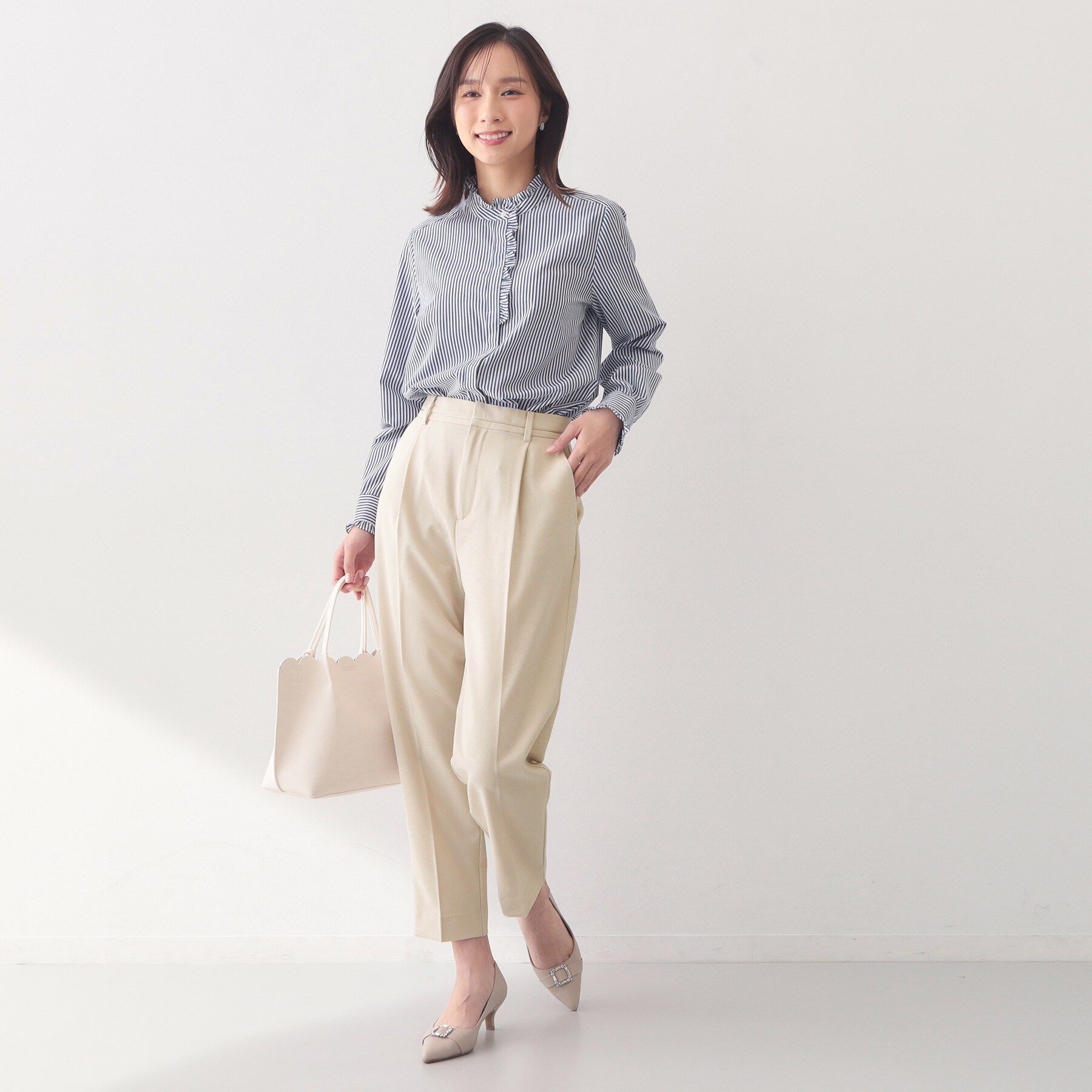 index「ストレッチテーパードパンツ/セットアップ対応可【洗濯機OK/接触冷感/吸水速乾/防シワ】《SS～LL」|その他|