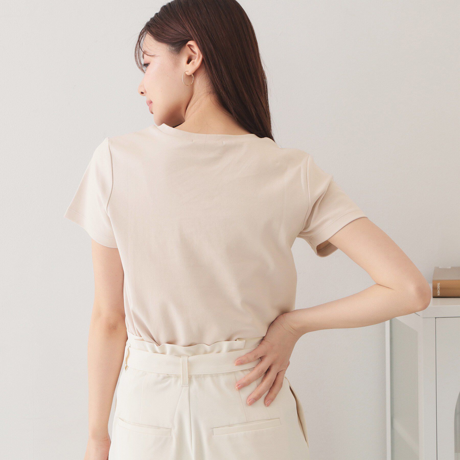 index「フロントロゴ刺繍Tシャツ【洗濯機OK・接触冷感・UVケア】」|Tシャツ・カットソー|