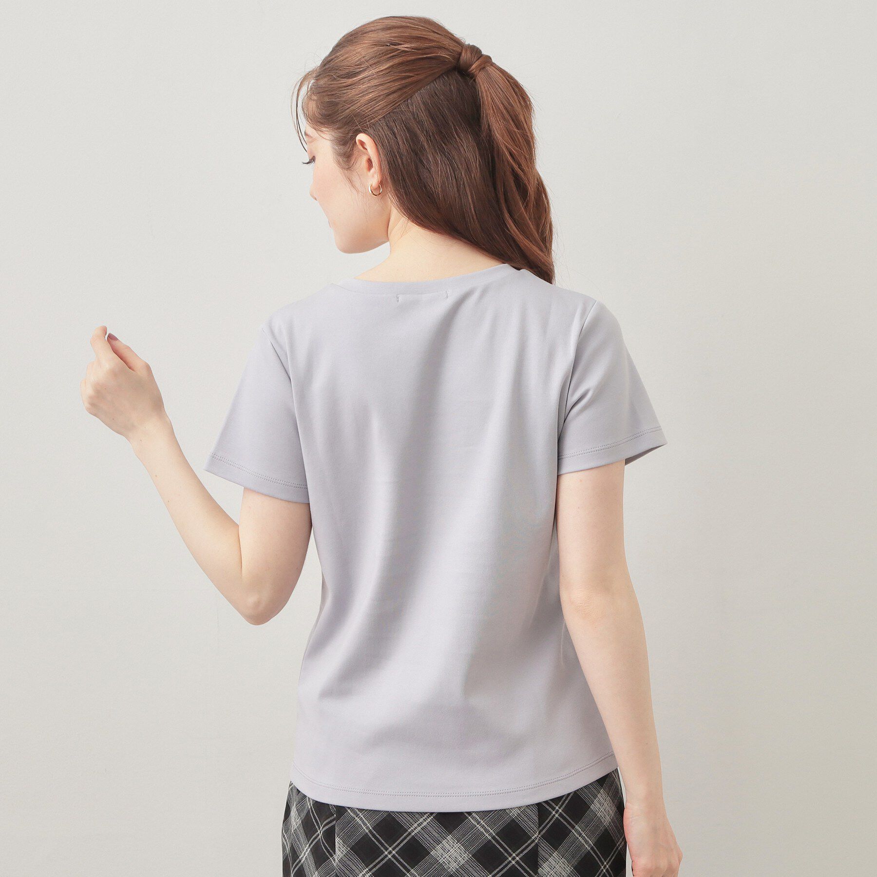 index「フロントロゴ刺繍Tシャツ【洗濯機OK・接触冷感・UVケア】」|Tシャツ・カットソー|