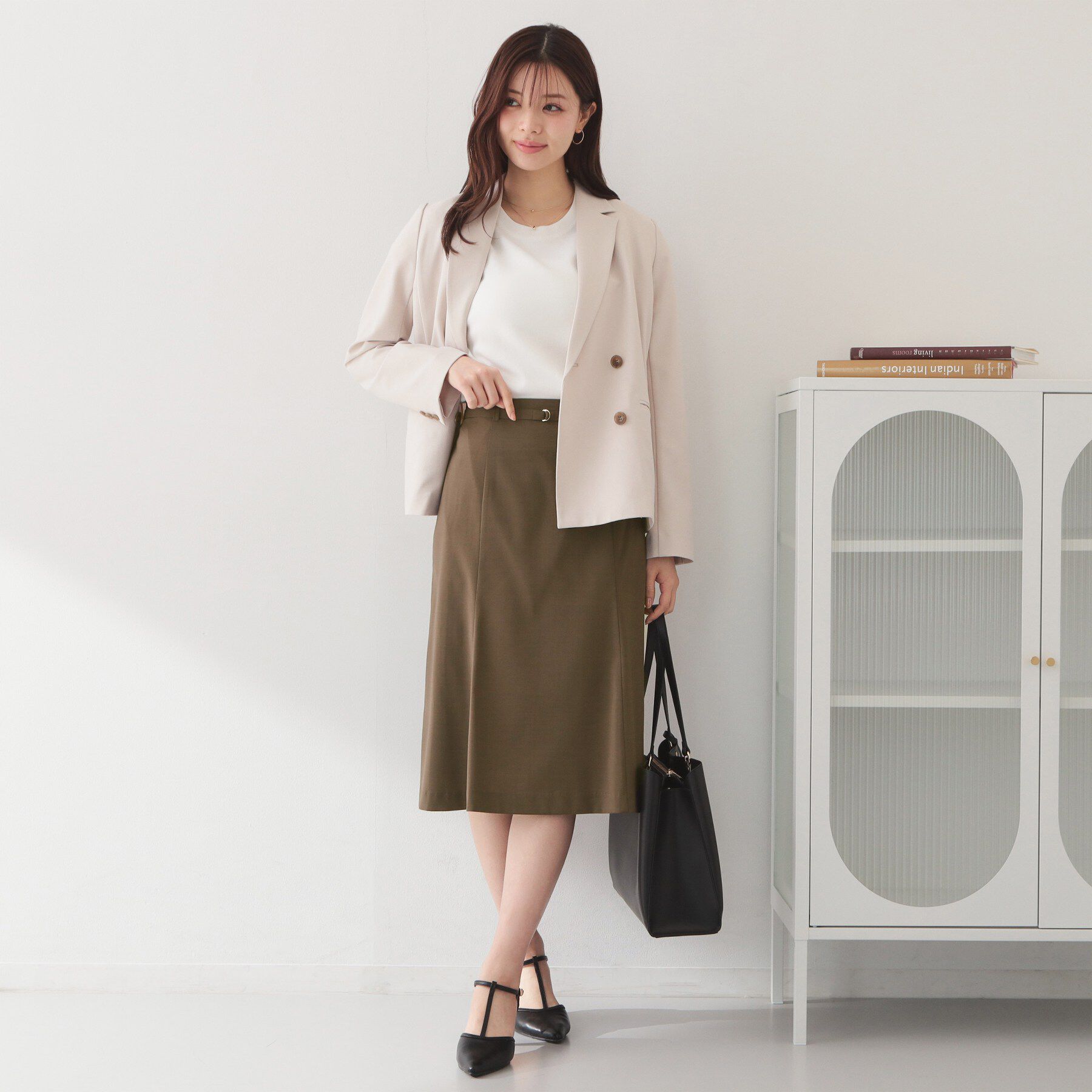 index「セットアップ対応 マーメイドフレアスカート【洗濯機OK・イージーアイロン】」|スカート|