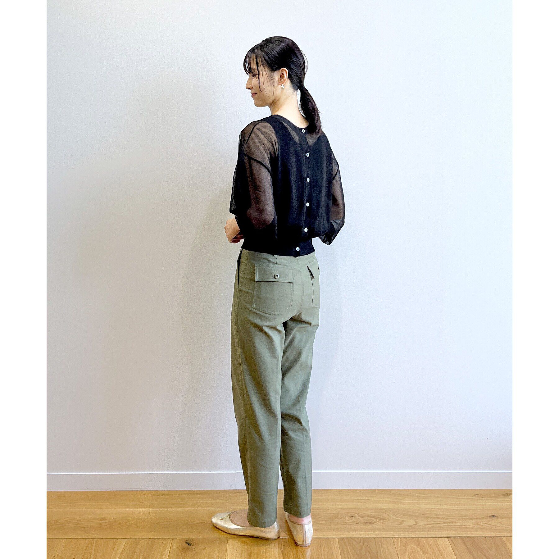 OPAQUE.CLIP「ストレッチベイカーパンツ/オーガニックコットン混【洗濯機洗い可/ストレッチ】」|その他|