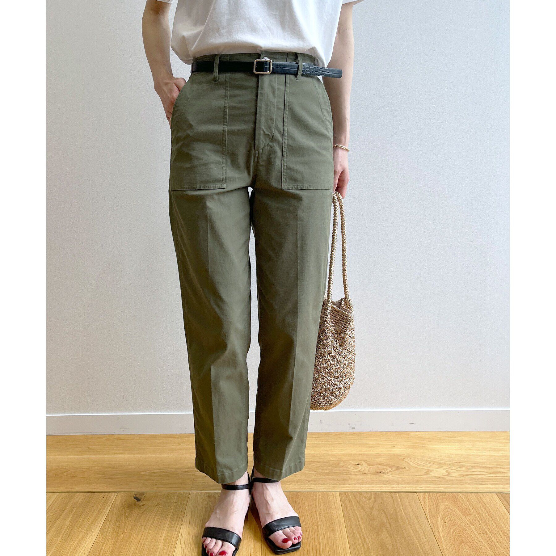 OPAQUE.CLIP「ストレッチベイカーパンツ/オーガニックコットン混【洗濯機洗い可/ストレッチ】」|その他|