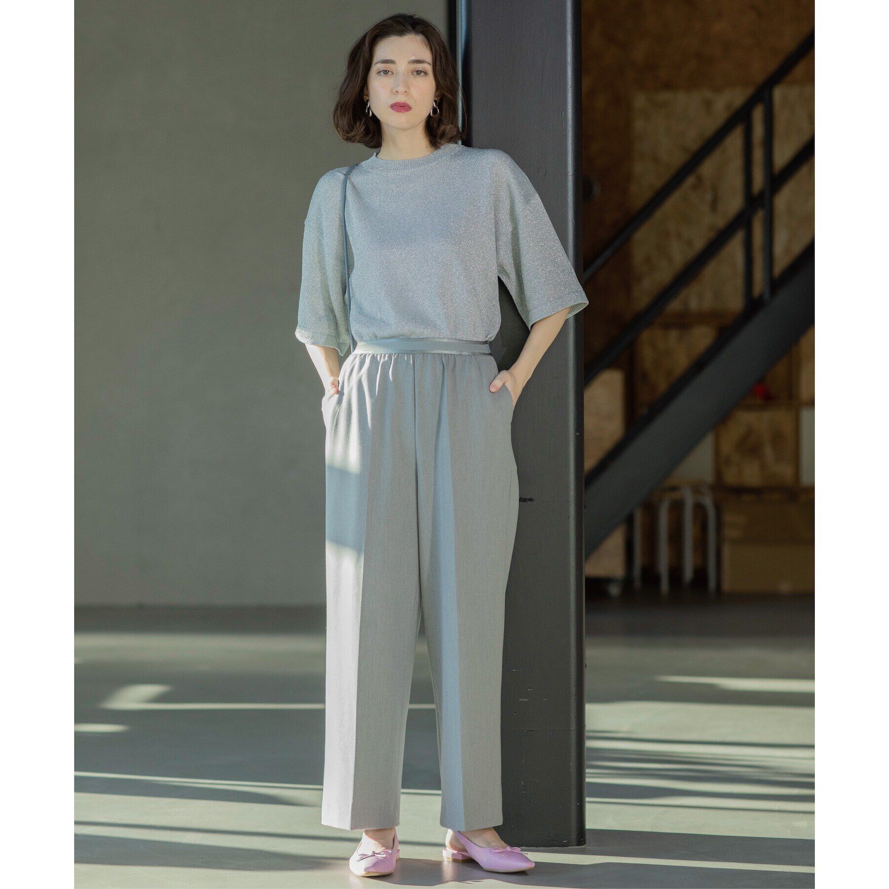 OPAQUE.CLIP「《S-LLsize》美脚ストレッチイージーワイドパンツ【洗濯機洗い可】」|その他|