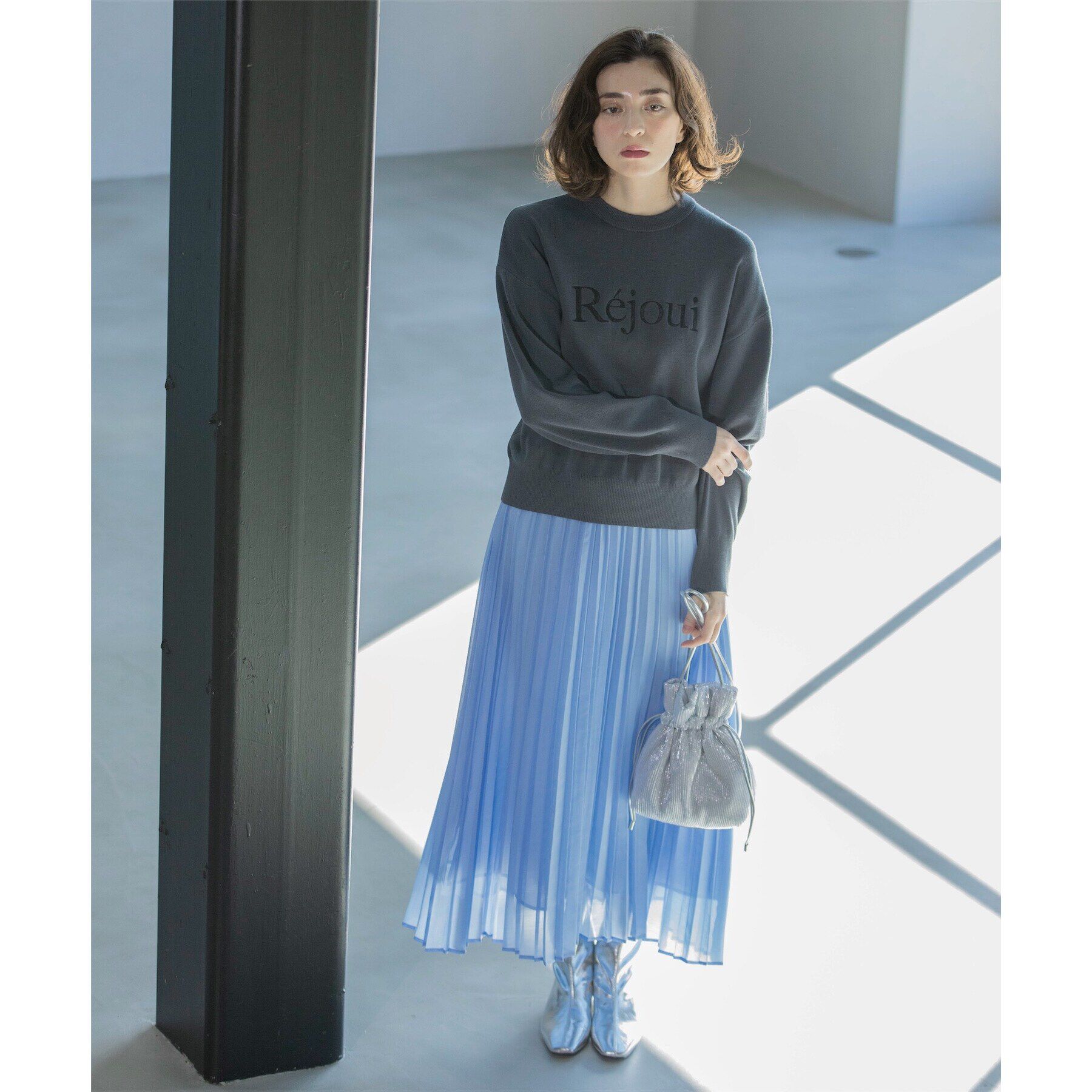 OPAQUE.CLIP「《通勤・セレモニー対応》シアーローンプリーツスカート【洗濯機洗い可】」|スカート|