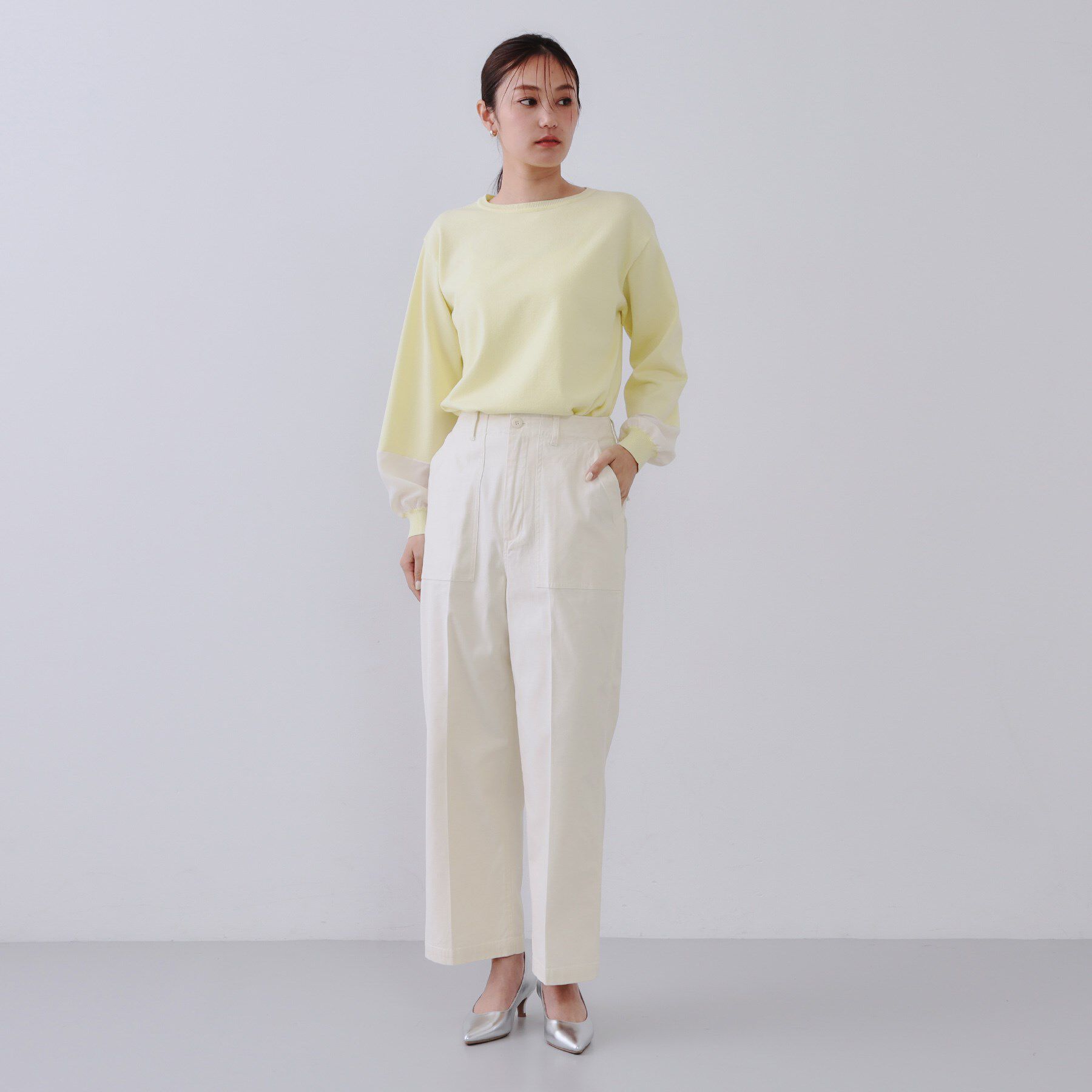 OPAQUE.CLIP「《S-LLサイズ》ストレッチベイカーワイドパンツ【洗濯機洗い可】」|その他|