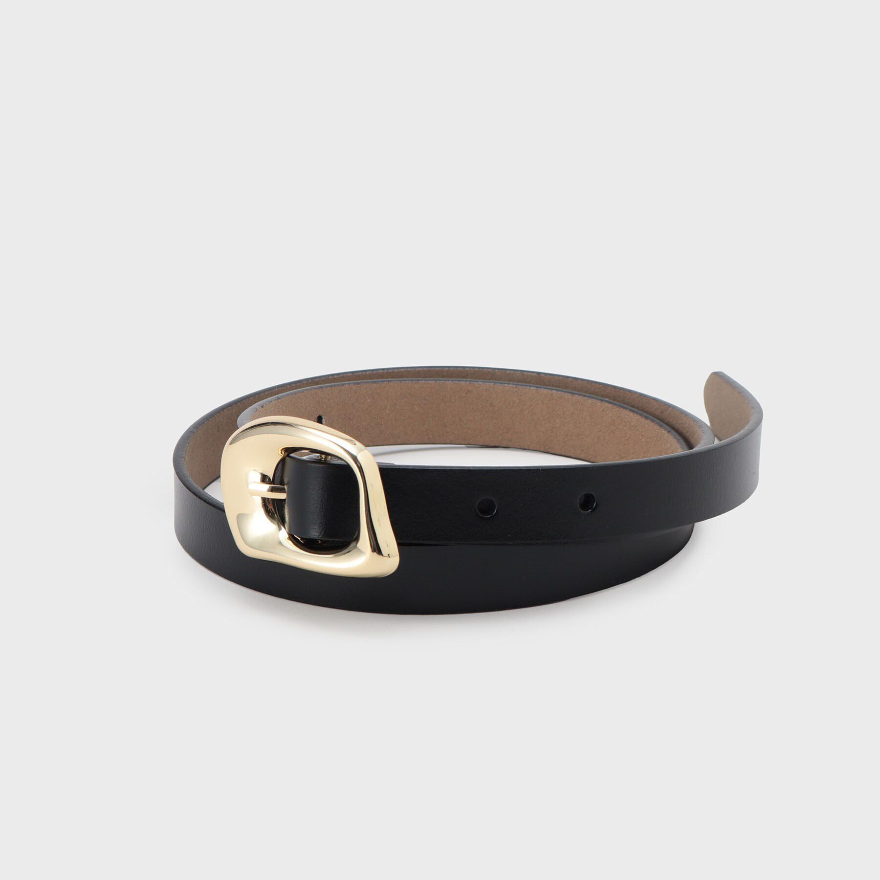 OPAQUE.CLIP「変形メタル幅細ベルト」|ベルト|ゴールド(007)