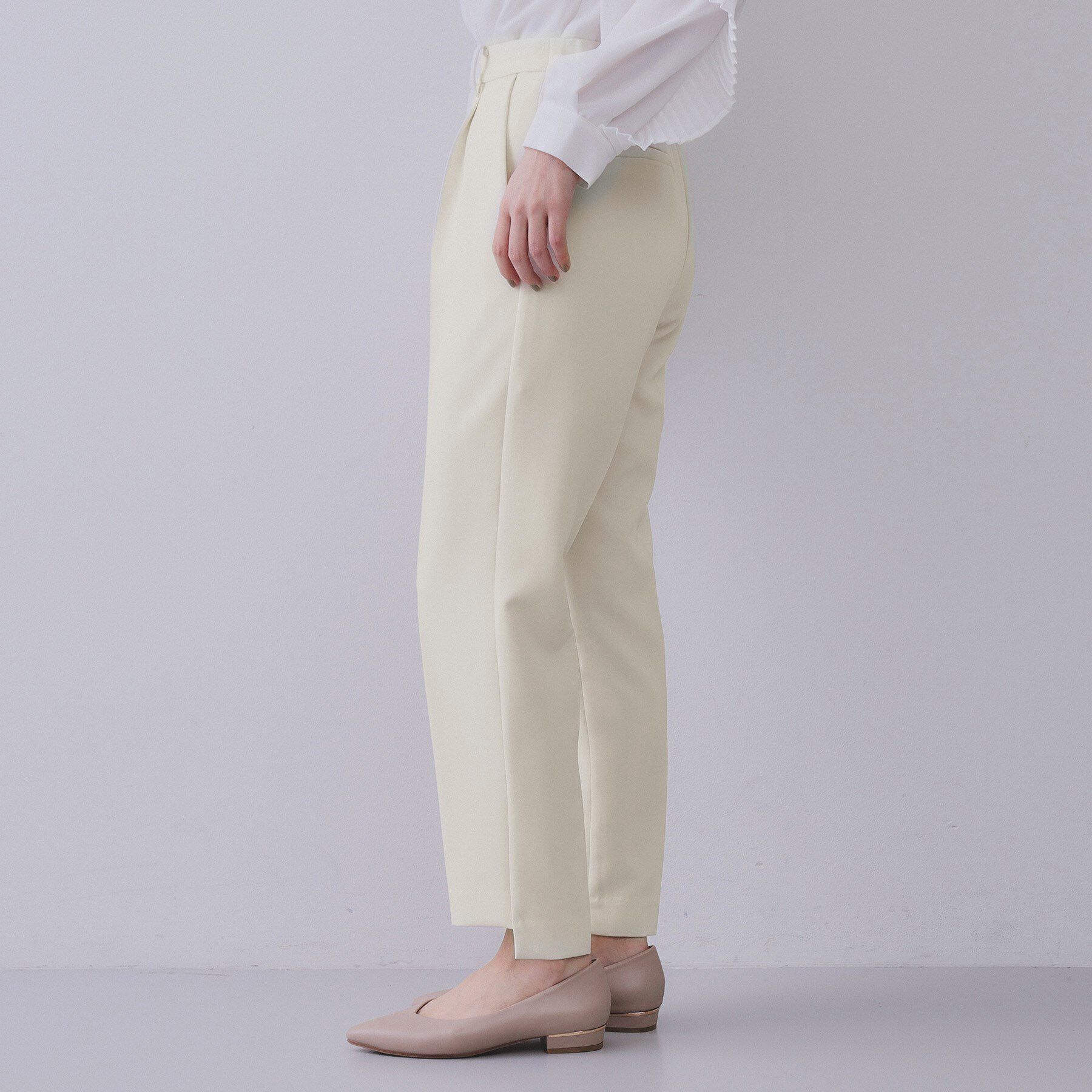 OPAQUE.CLIP「《通勤・セレモニー対応/セットアップ対応》ステップヘムテーパードパンツ【洗濯機洗い可】」|その他|