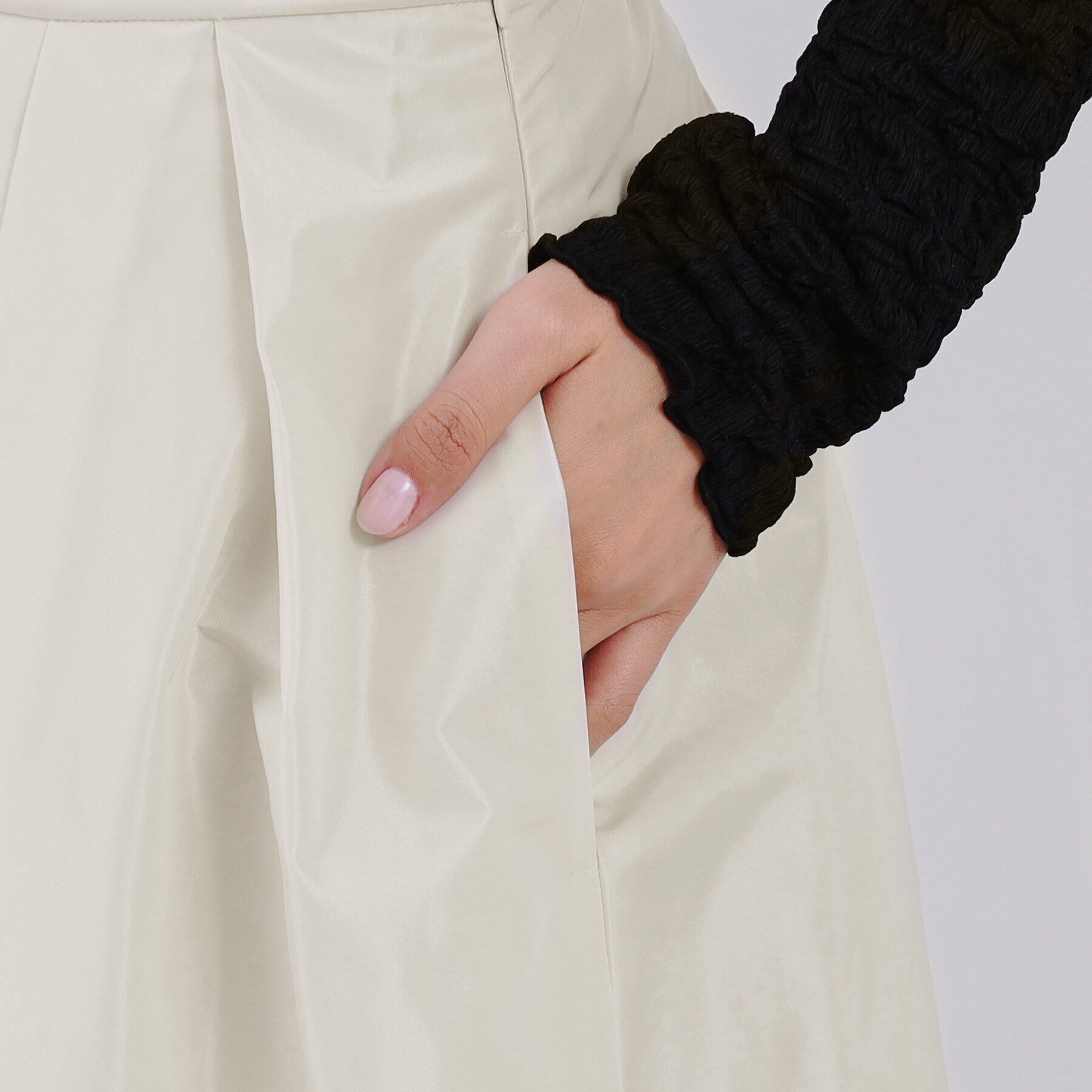 OPAQUE.CLIP「2WAYタックフレアスカート【洗濯機洗い可】」|スカート|