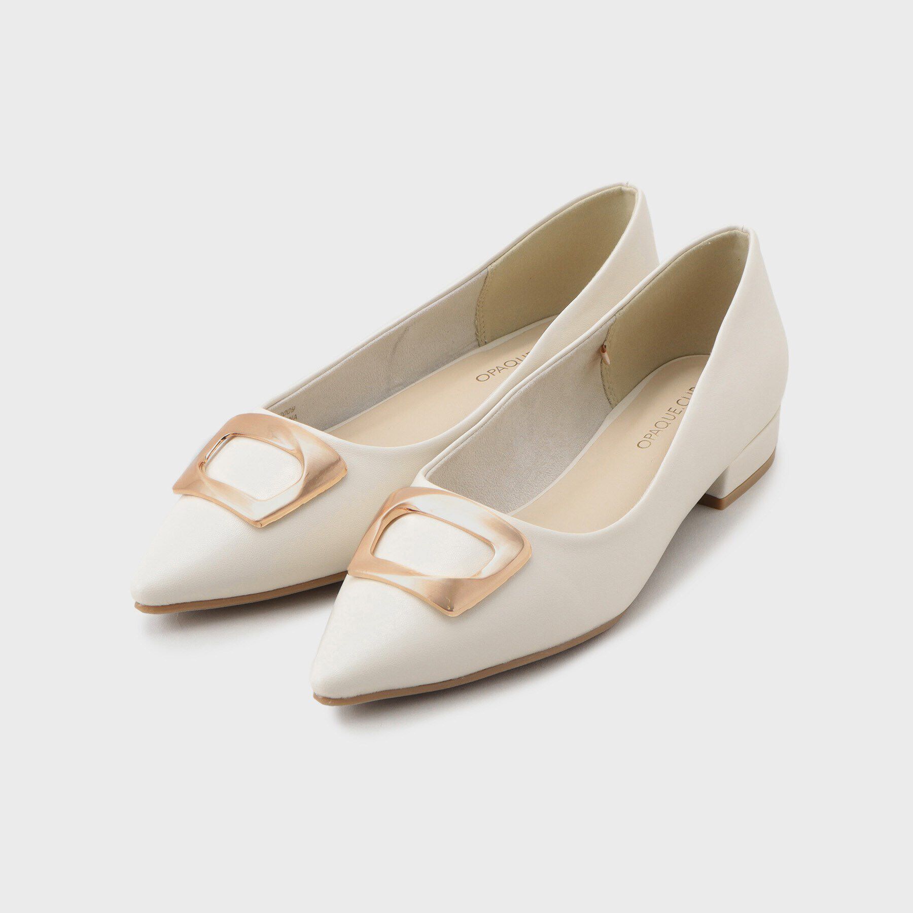 OPAQUE.CLIP「【抗菌防臭加工】ゴールドメタルポインテッドデザインパンプス」|パンプス|