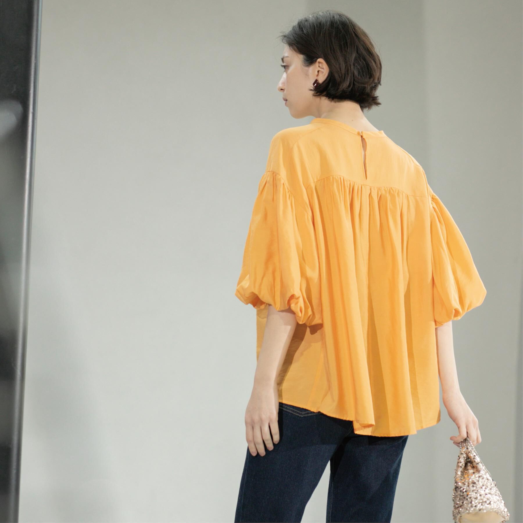 OPAQUE.CLIP「バルーンスリーブブラウス【洗濯機洗い可】」|シャツ・ブラウス|