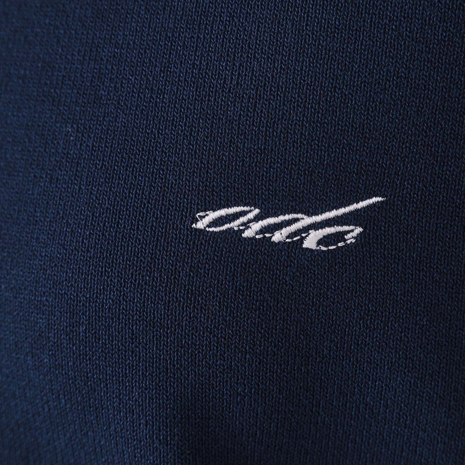 OPAQUE.CLIP「ロゴ刺繍ポロニット【洗濯機洗い可／抗ピル】」|ニット・セーター|