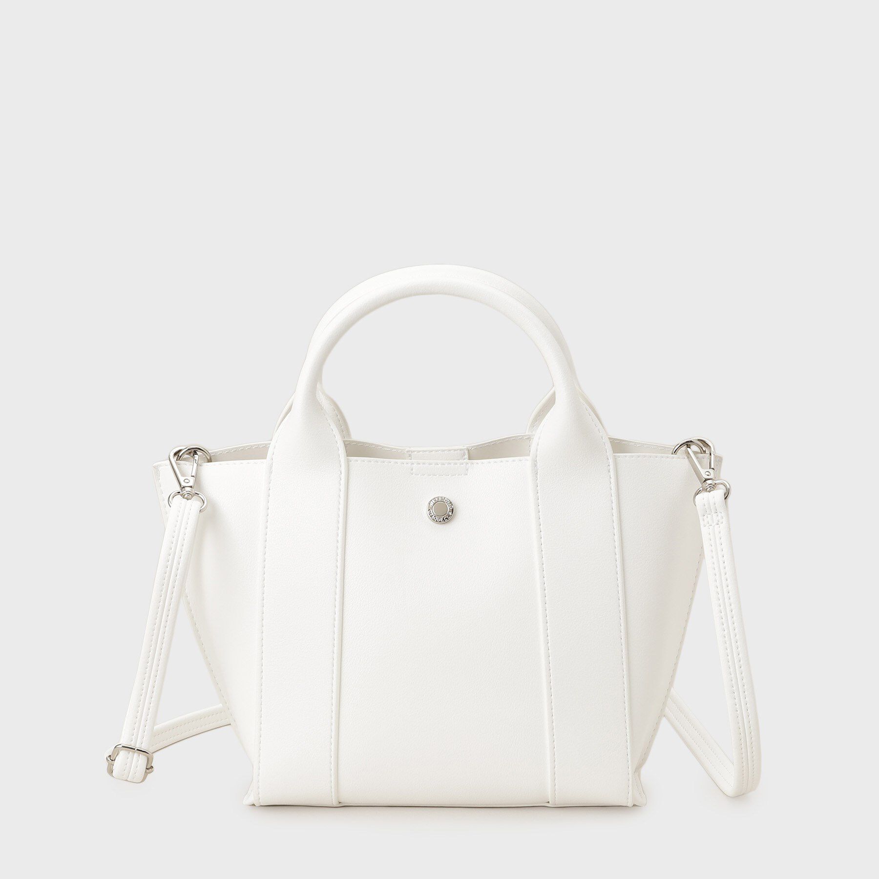 OPAQUE.CLIP「【2WAY】スムース合皮ミドルトートバッグ」|トートバッグ|