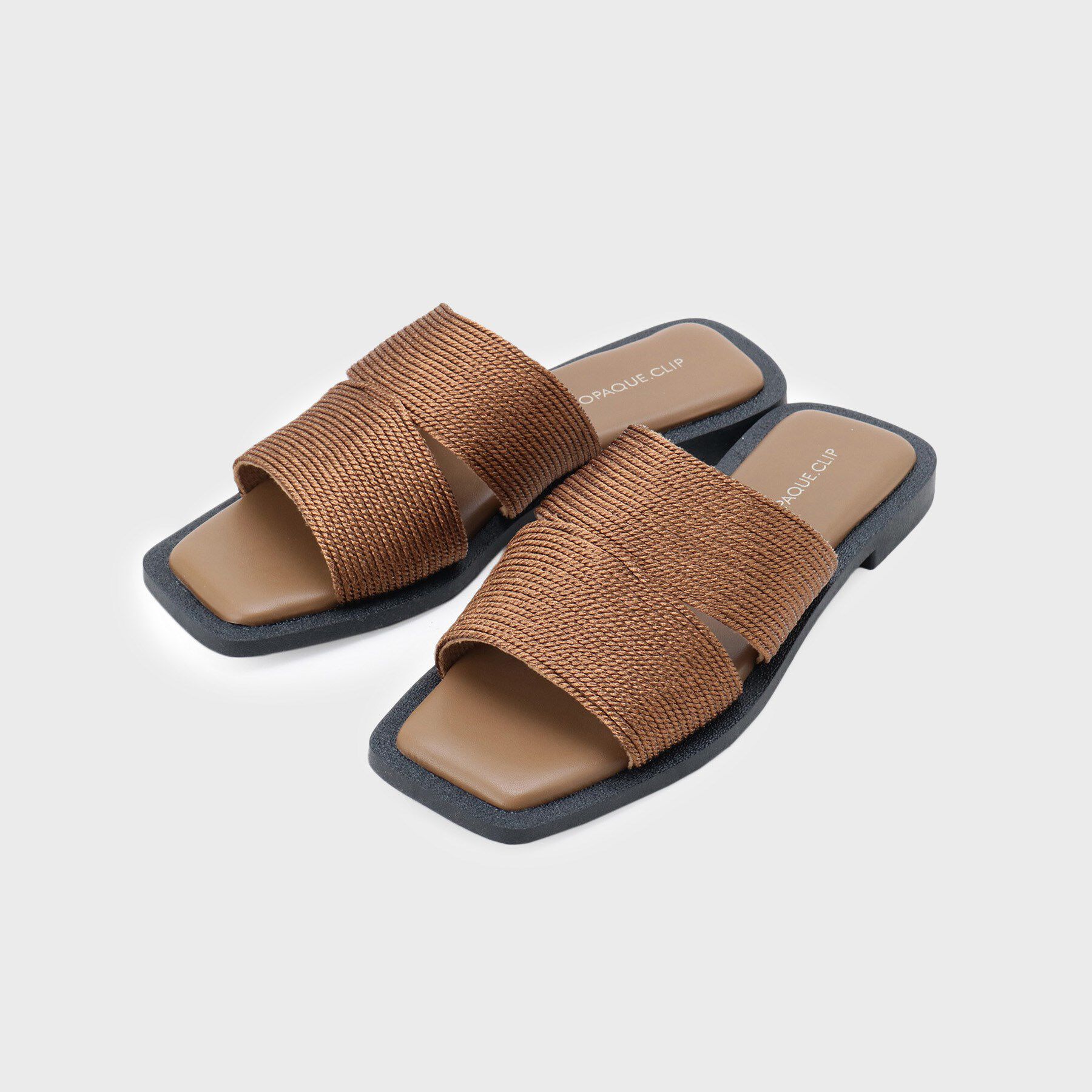 OPAQUE.CLIP「メタルコードミュールサンダル」|サンダル|ブロンズ(008)