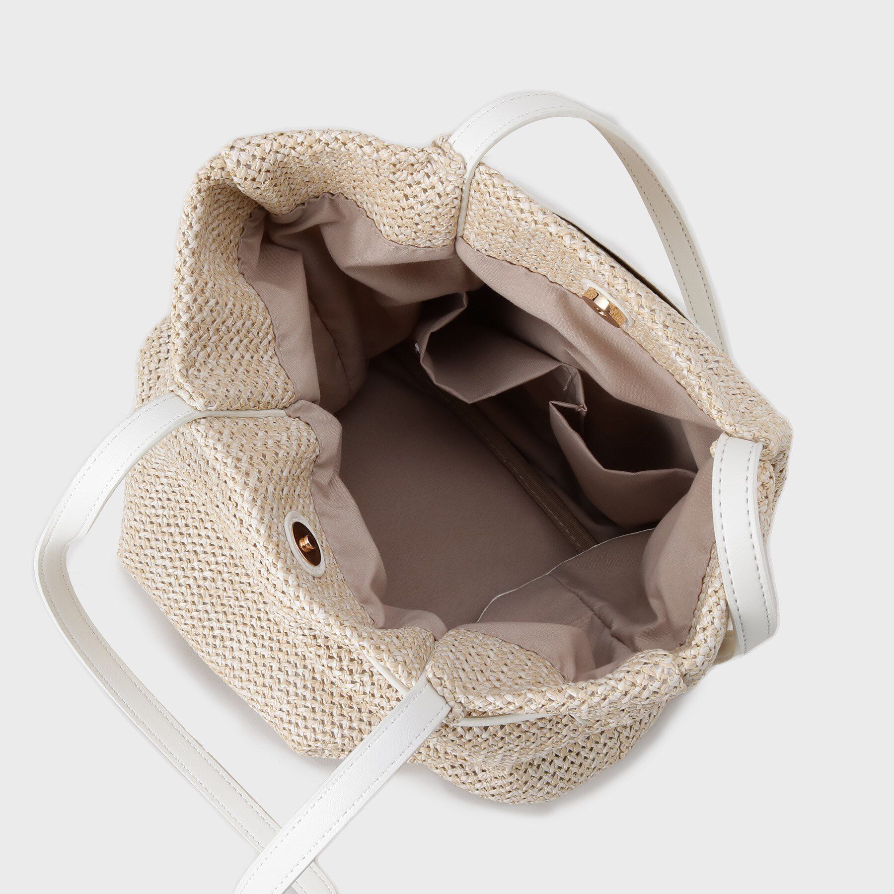 OPAQUE.CLIP「フロントベルトデザイン雑材合皮コンビトートバッグ」|トートバッグ|