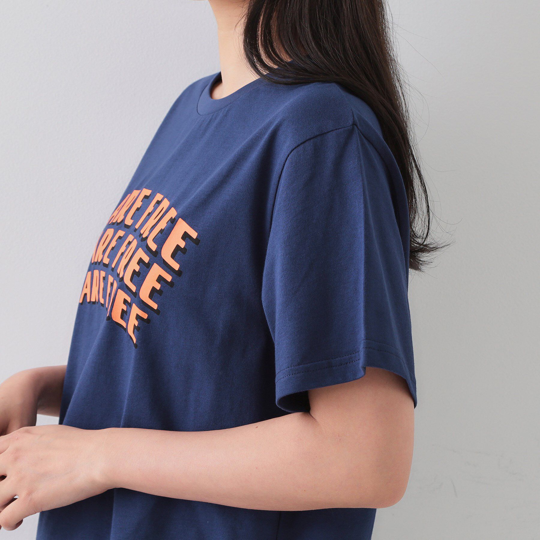 OPAQUE.CLIP「カラーロゴTシャツ【洗濯機洗い可】」|Tシャツ・カットソー|