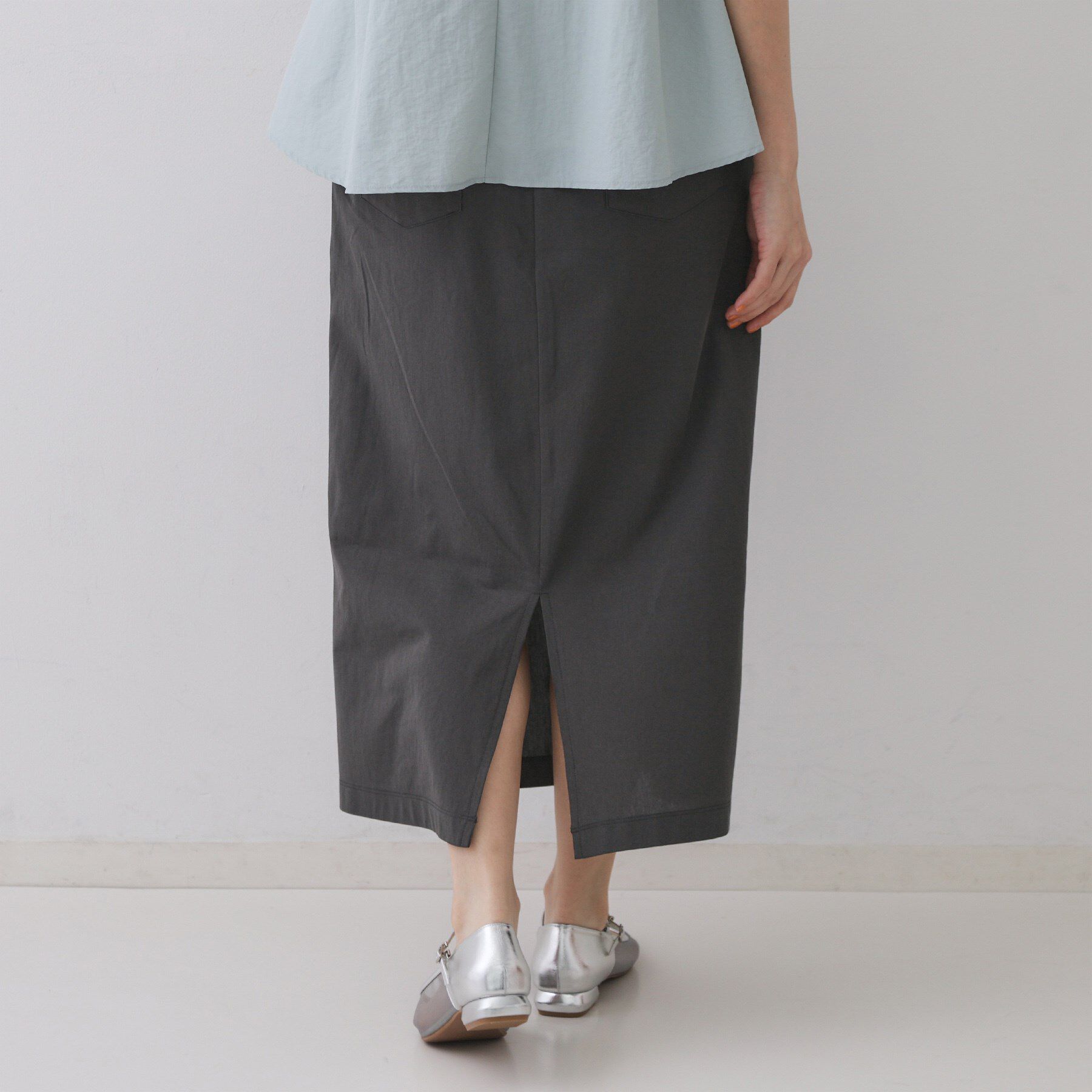 OPAQUE.CLIP「イージーナロースカート/セットアップ対応【UVケア/接触冷感/洗濯機洗い可】」|スカート|