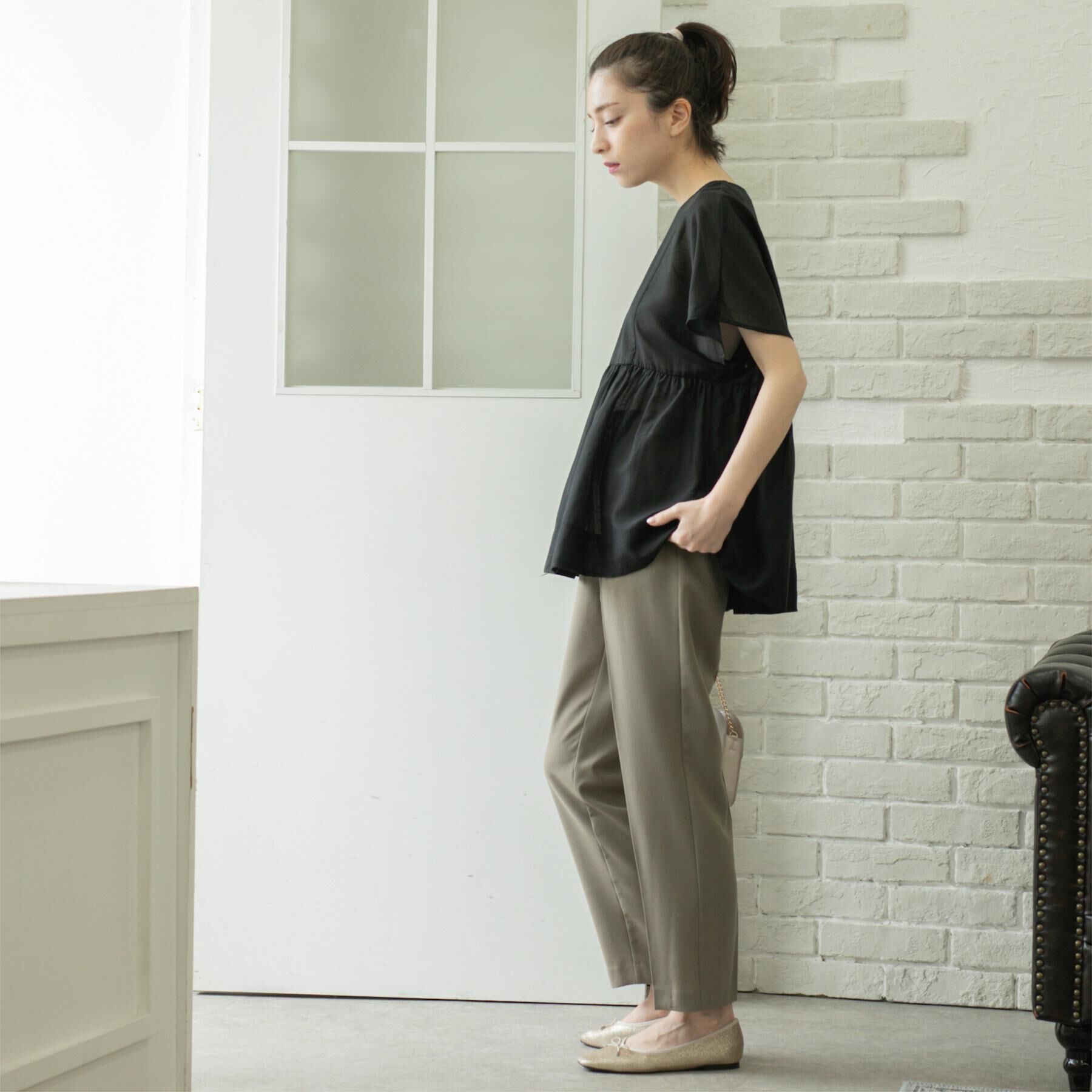 OPAQUE.CLIP「《丈が選べる/SS-LLサイズ》美脚ストレッチイージーテーパードパンツ/セットアップ対応【防シワ/洗」|その他|