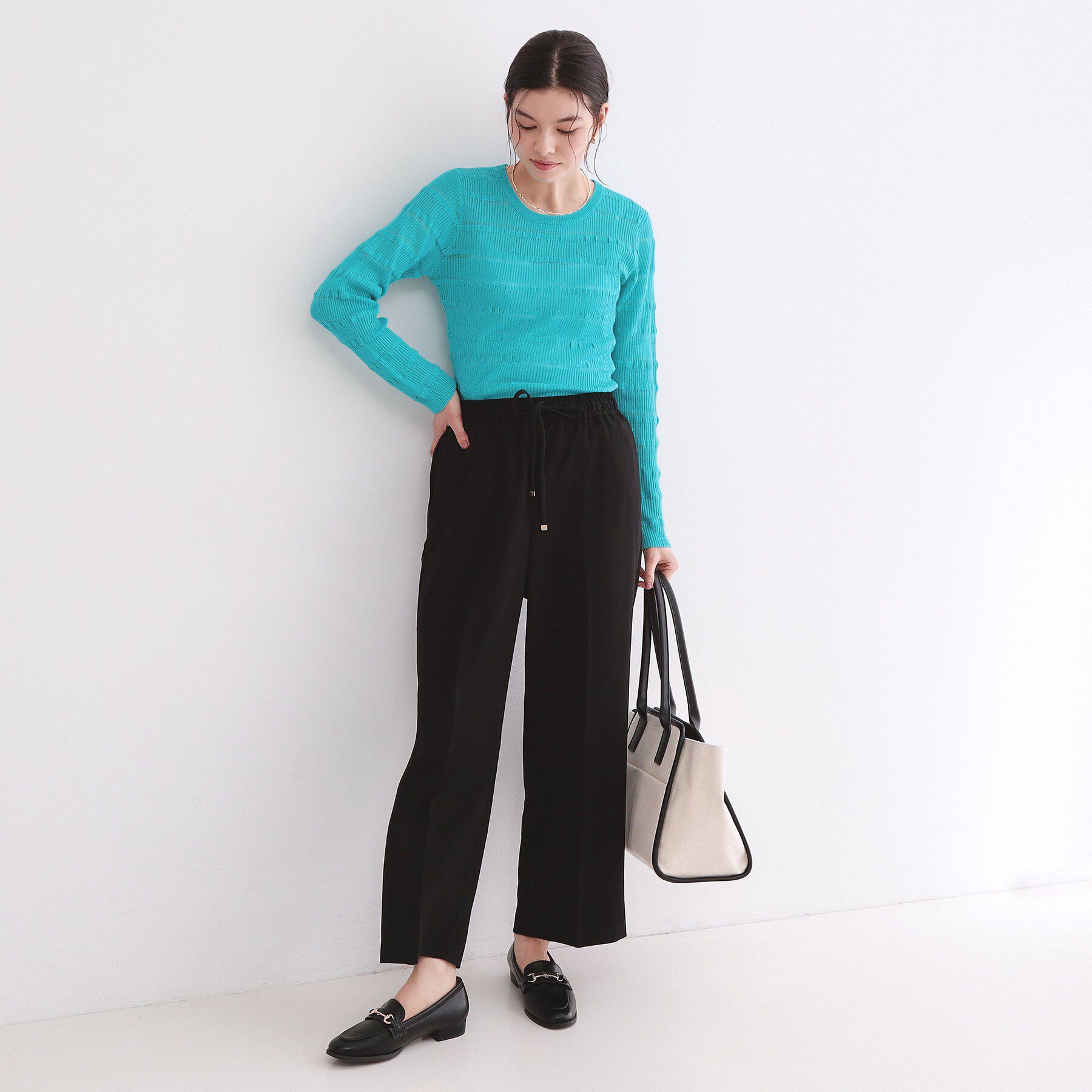 OPAQUE.CLIP「《丈が選べる/SS-LLサイズ》美脚ストレッチイージーワイドパンツ/セットアップ対応【防シワ/洗濯機」|その他|