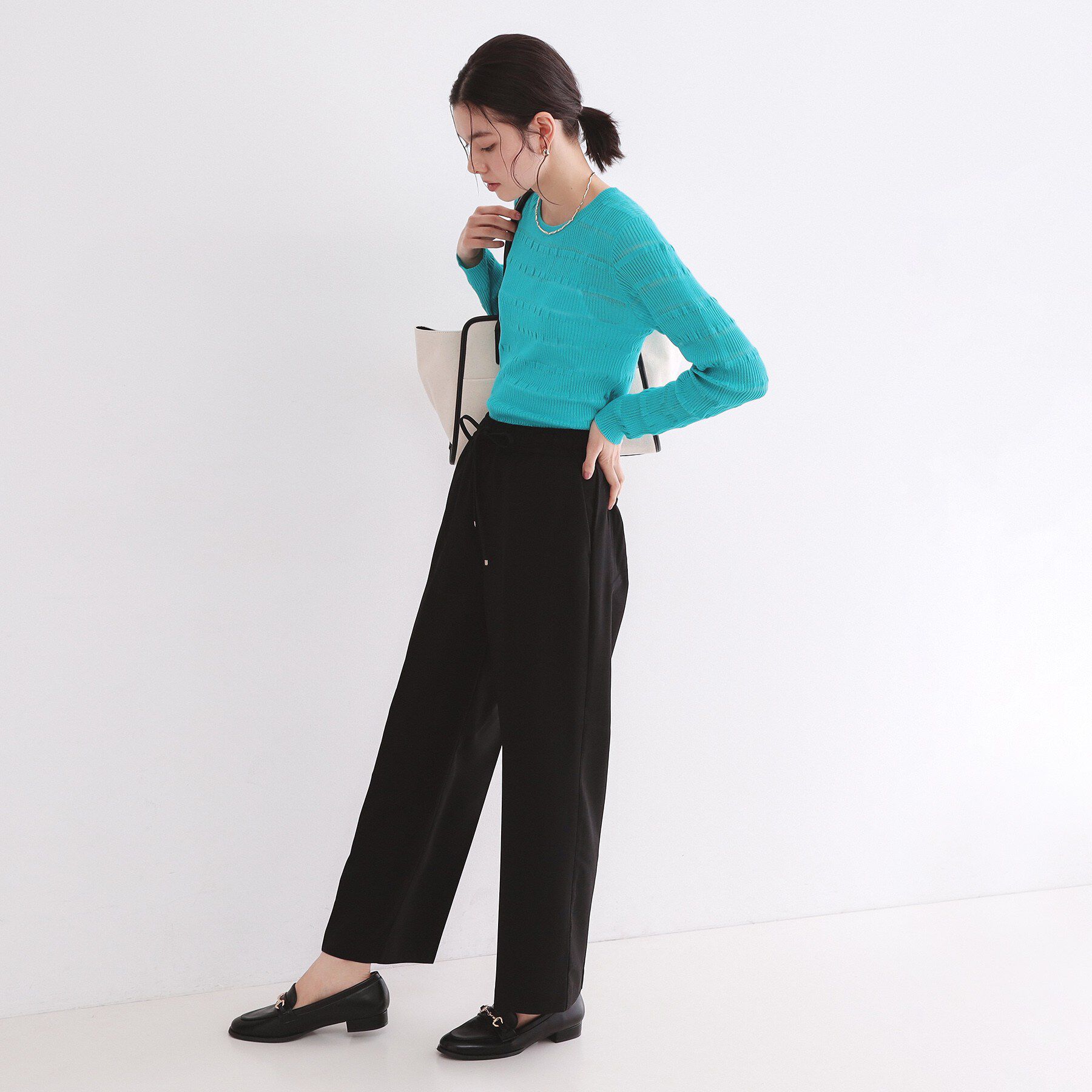 OPAQUE.CLIP「《丈が選べる/SS-LLサイズ》美脚ストレッチイージーワイドパンツ/セットアップ対応【防シワ/洗濯機」|その他|