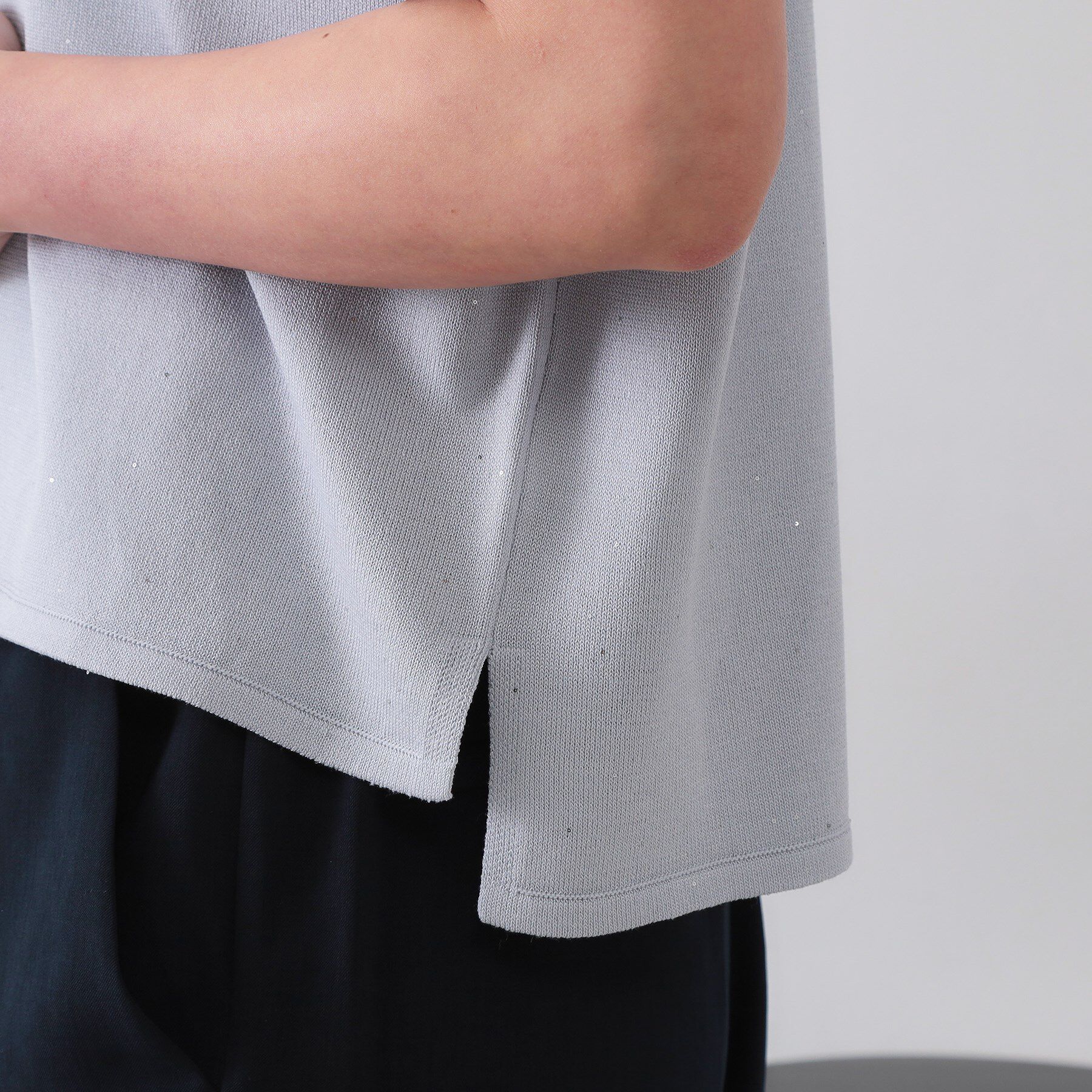 OPAQUE.CLIP「スパンコールサマーニット【洗濯機洗い可/抗ピル】」|ニット・セーター|