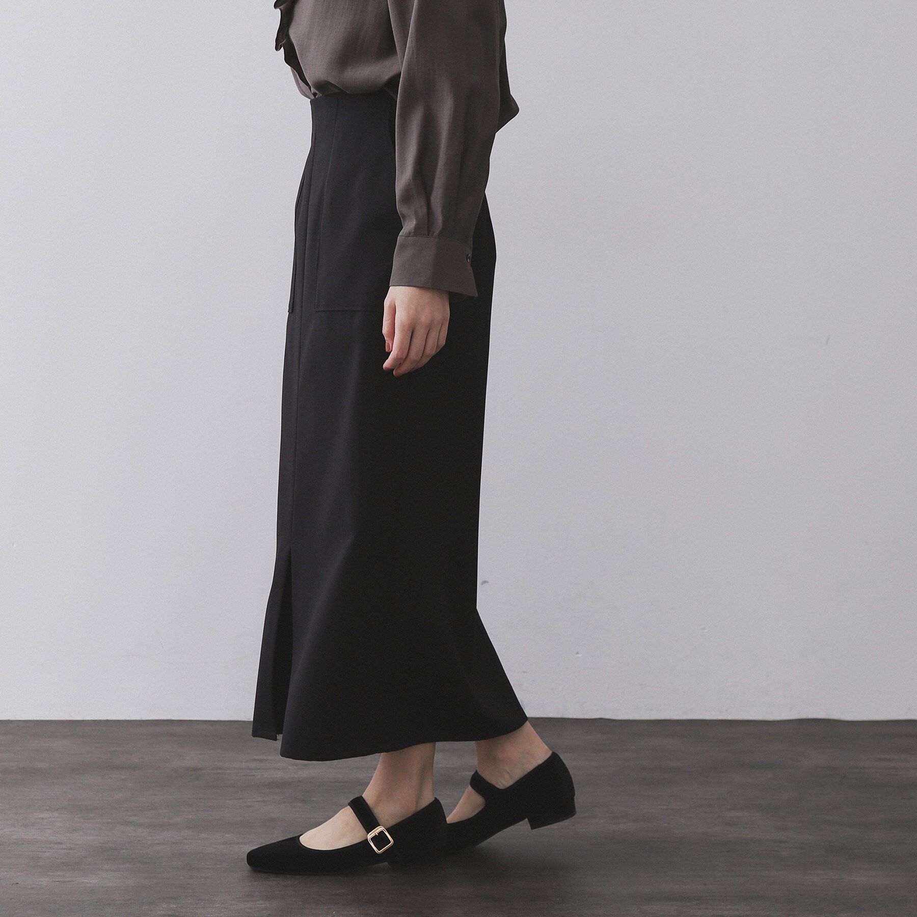 OPAQUE.CLIP「ストレッチダブルポケットタイトスカート【洗える】」|スカート|