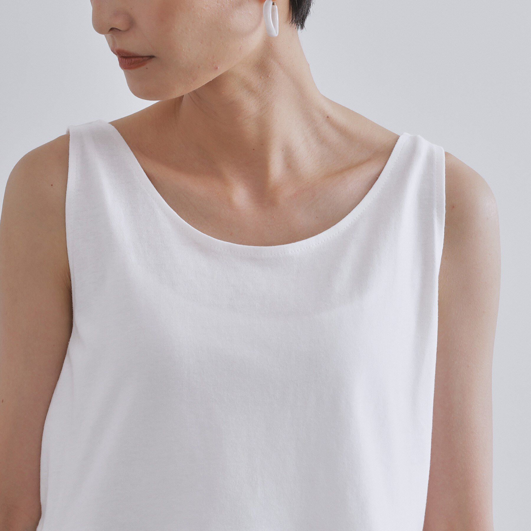 OPAQUE.CLIP「《ツインセット》リラクシーサイドスリットニット&times;ドッキングタンク【洗濯機洗い可】」|その他|