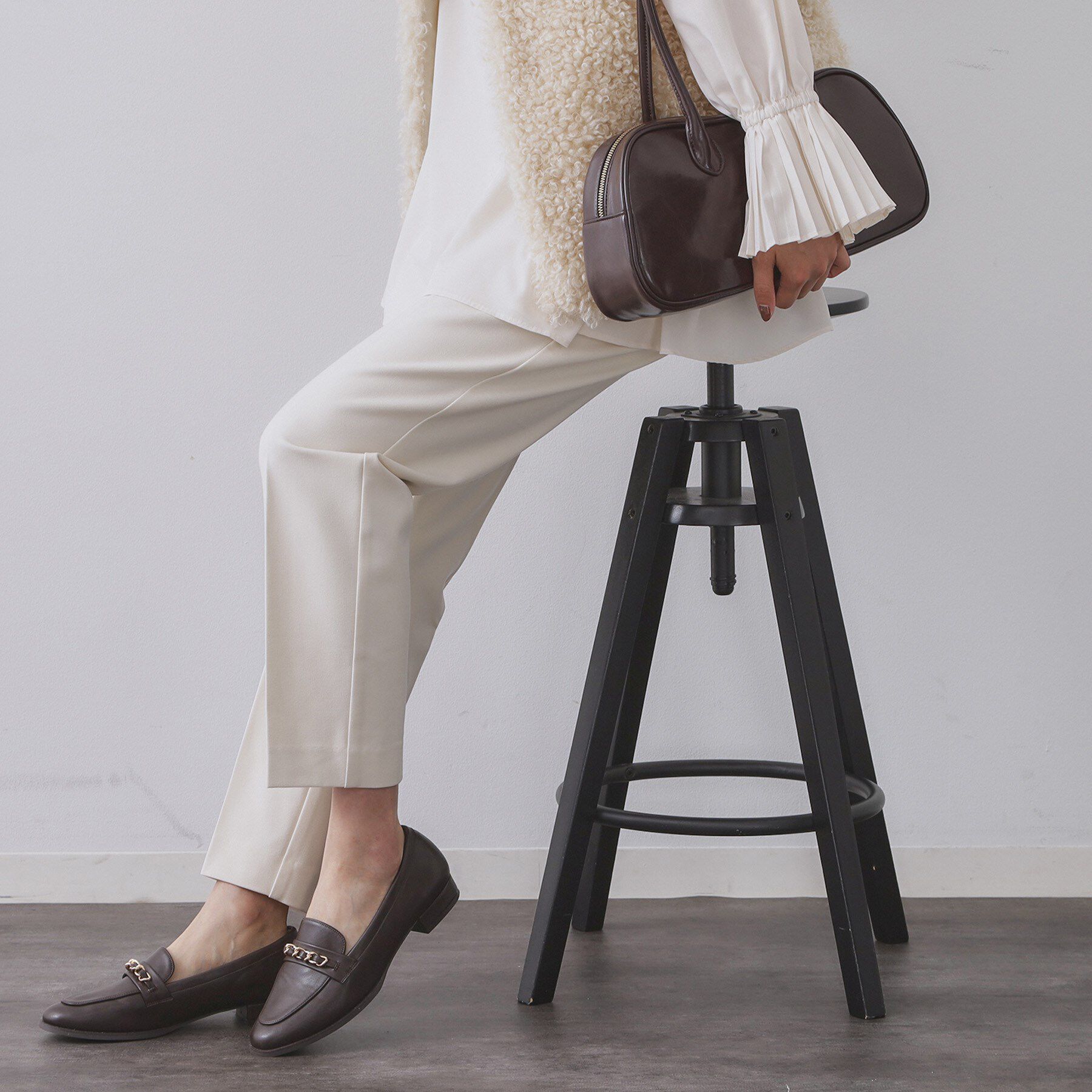 OPAQUE.CLIP「ウォームタッチ テーパードパンツ【洗濯機洗OK/ストレッチ】」|その他|