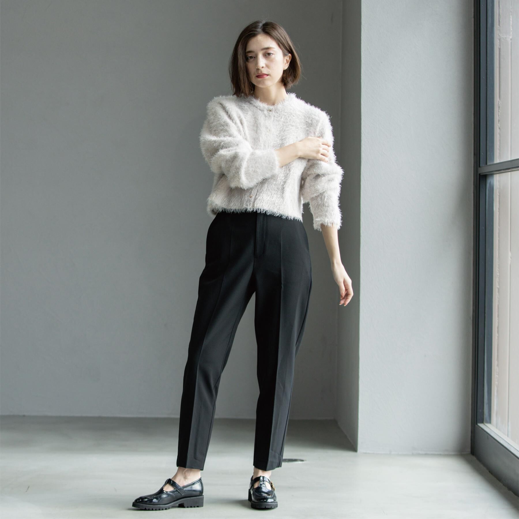 OPAQUE.CLIP「ウォームタッチ テーパードパンツ【洗濯機洗OK/ストレッチ】」|その他|