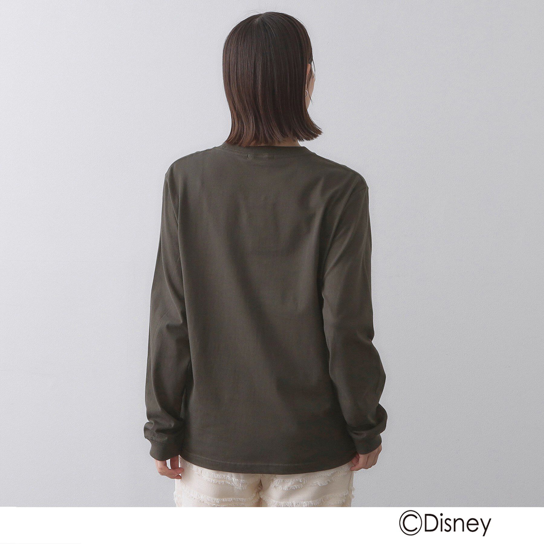 OPAQUE.CLIP「【Mickey Mouse】プリントロングTシャツ」|Tシャツ・カットソー|