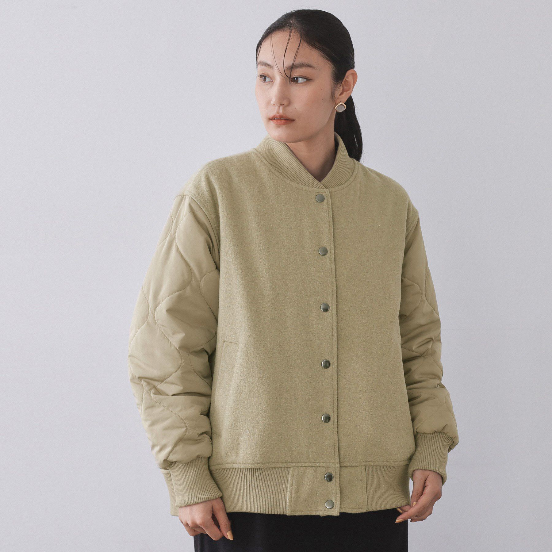 OPAQUE.CLIP「《リバーシブル》キルティングブルゾン」|ブルゾン・スタジャン|