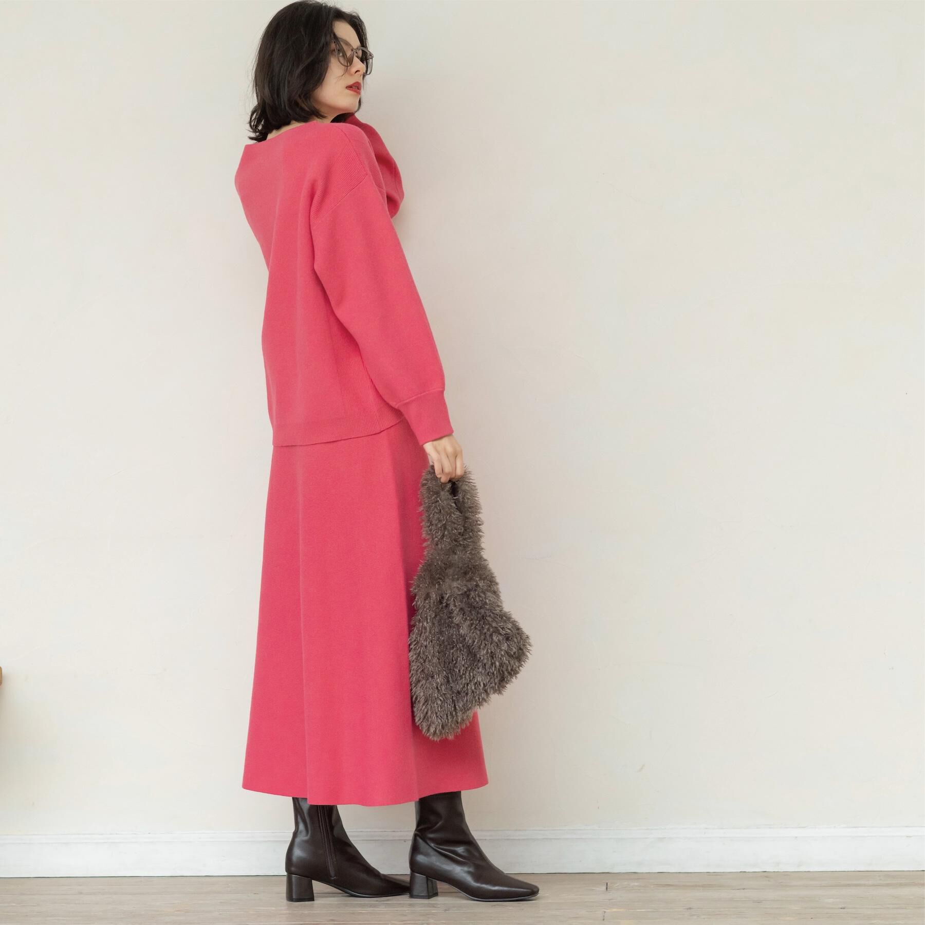 OPAQUE.CLIP「ニットフレアスカート/セットアップ対応【洗濯機OK】」|スカート|