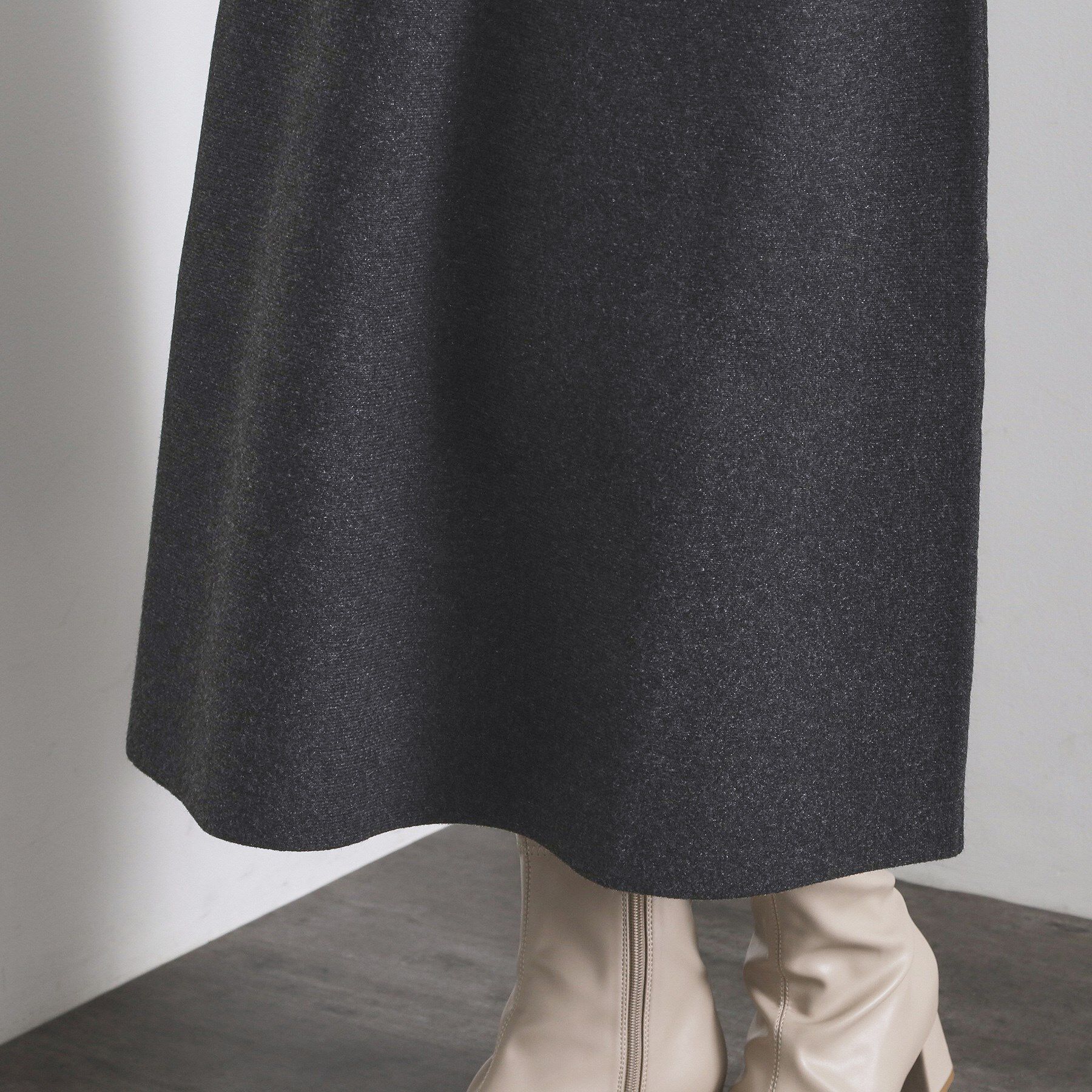 OPAQUE.CLIP「ニットフレアスカート/セットアップ対応【洗濯機OK】」|スカート|