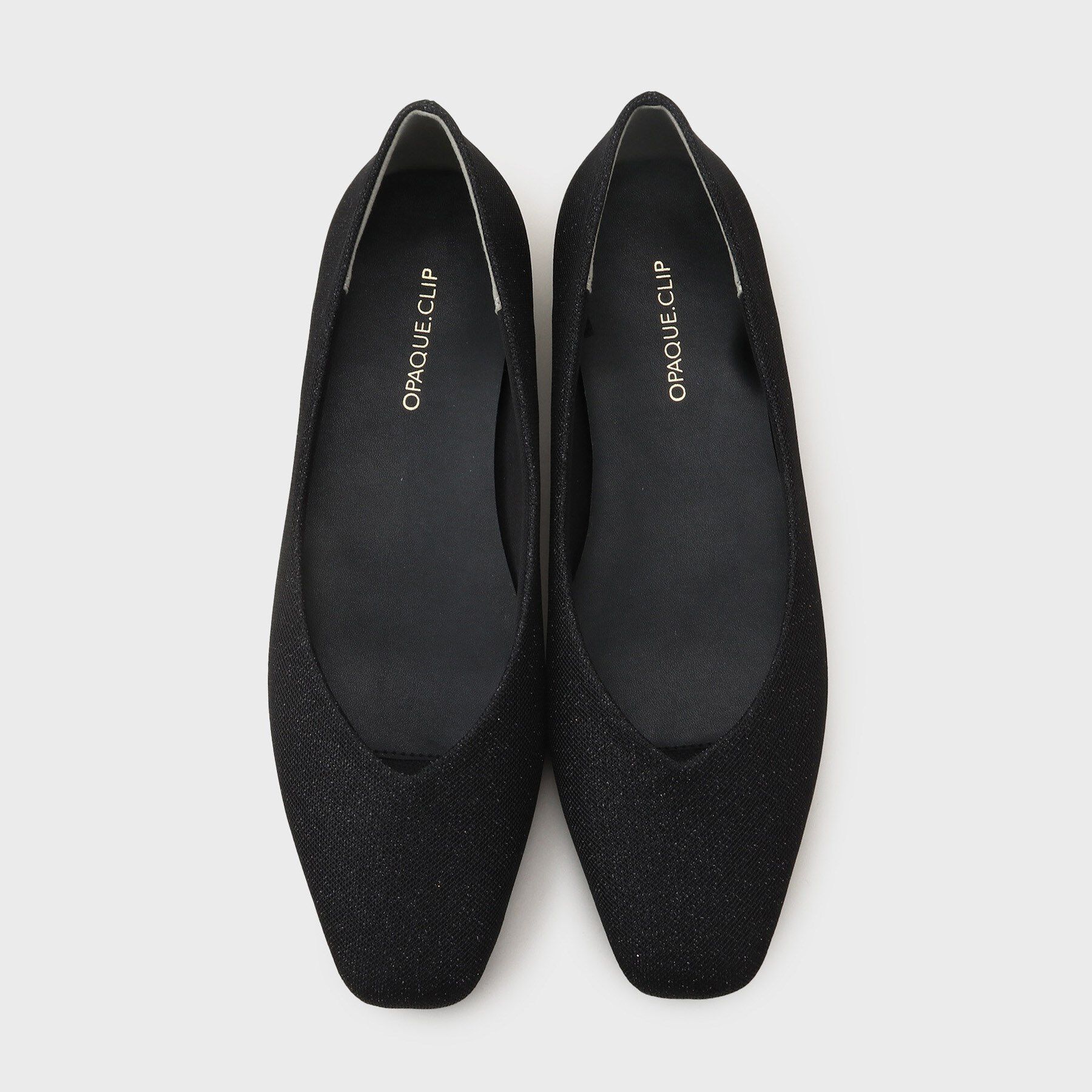 OPAQUE.CLIP「メタルパーツVフラットパンプス【抗菌防臭加工／生活防水】」|パンプス|
