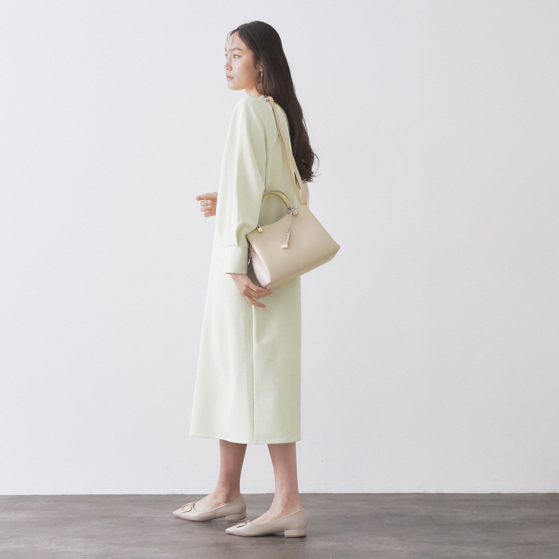 OPAQUE.CLIP「【2WAY】バイカラーミドルボストンバッグ」|ショルダー・メッセンジャー|