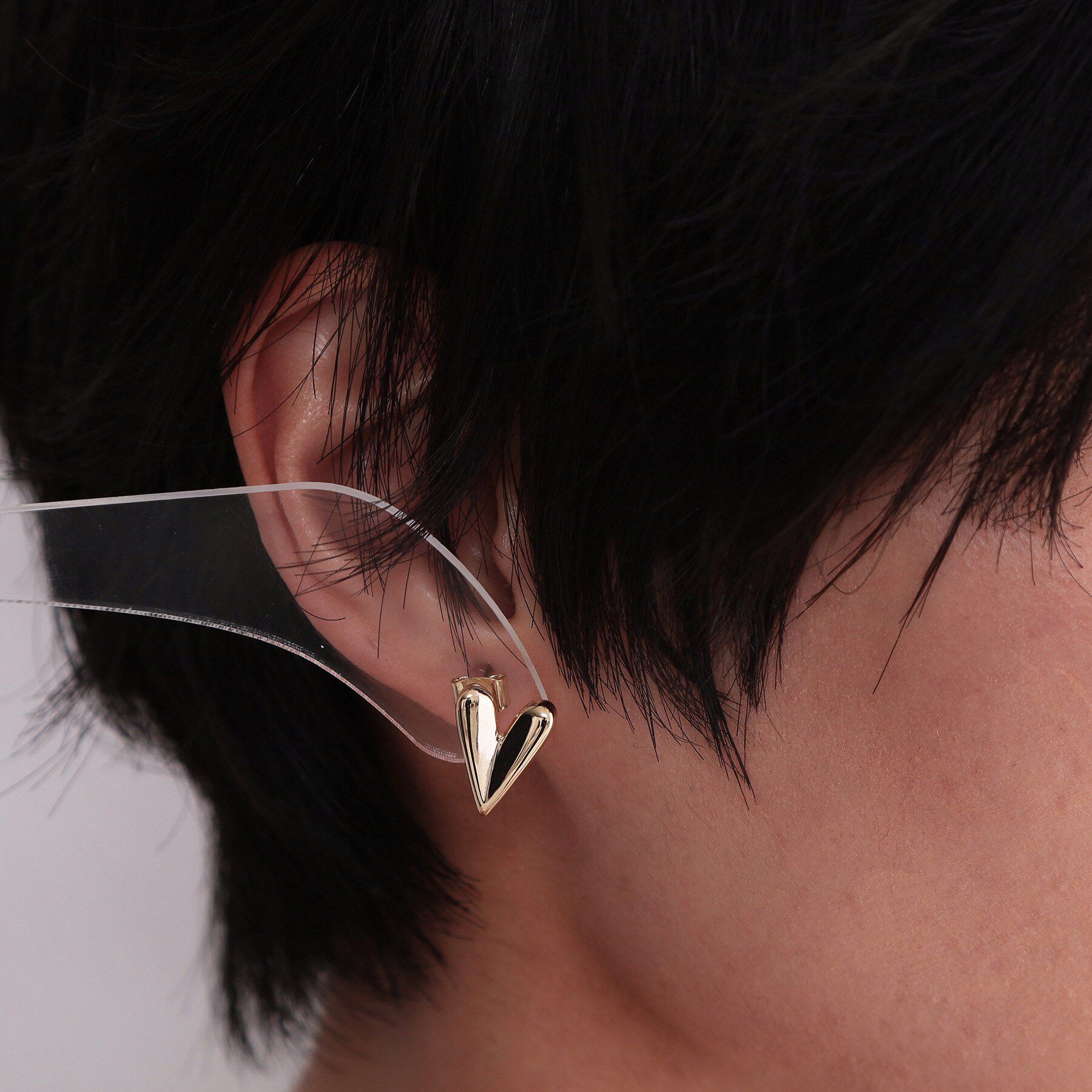 OPAQUE.CLIP「メタルハートピアス」|ピアス|